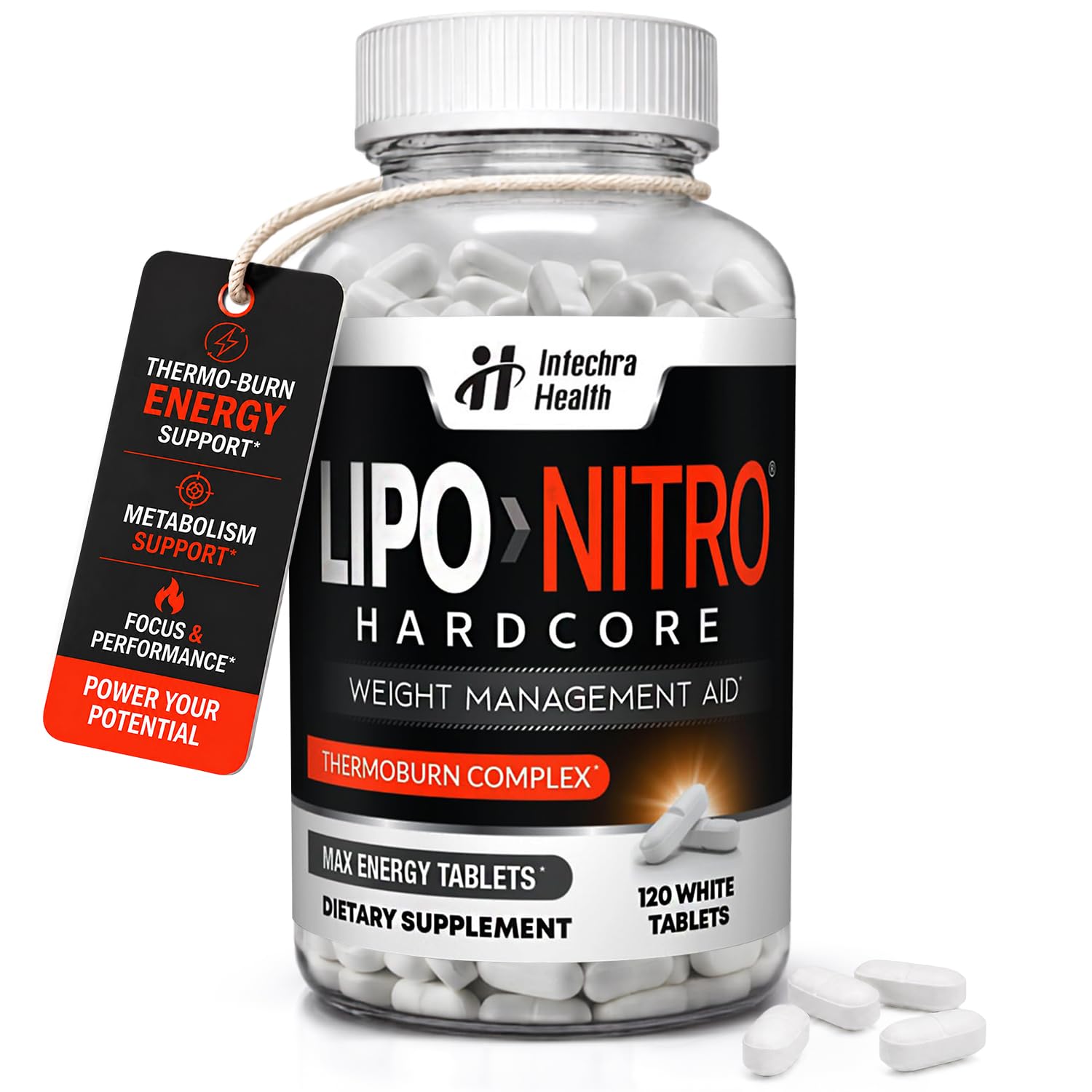 LipoNitro Thermo-Burn Diet Pills Tablets 120 Count