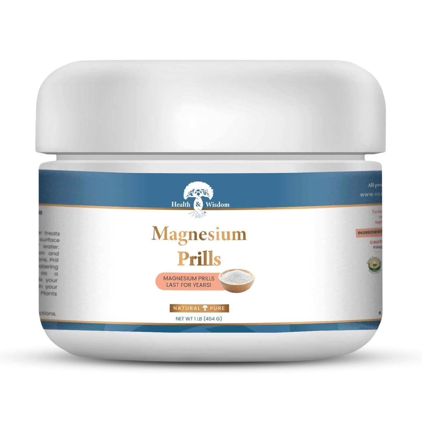 Health and Wisdom Magnesium Prills Powder 16 oz