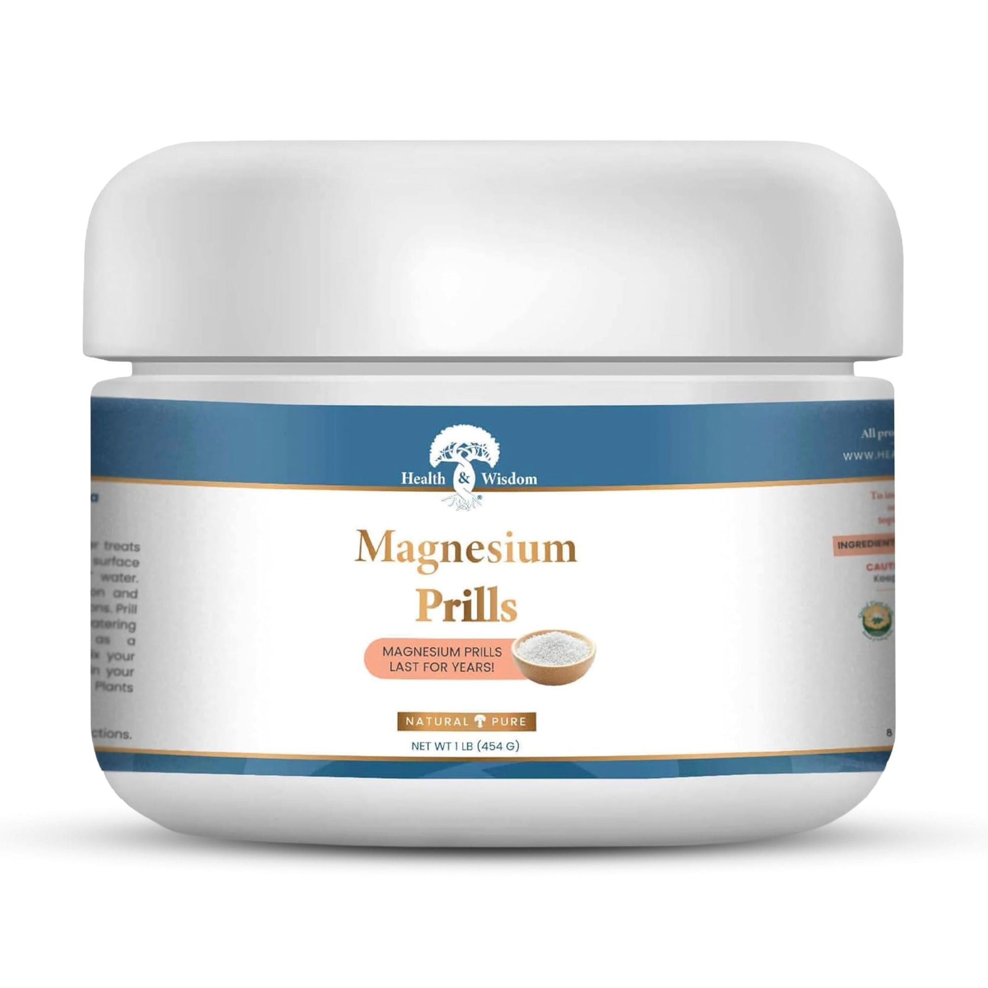 Health and Wisdom Magnesium Prills Powder 16 oz