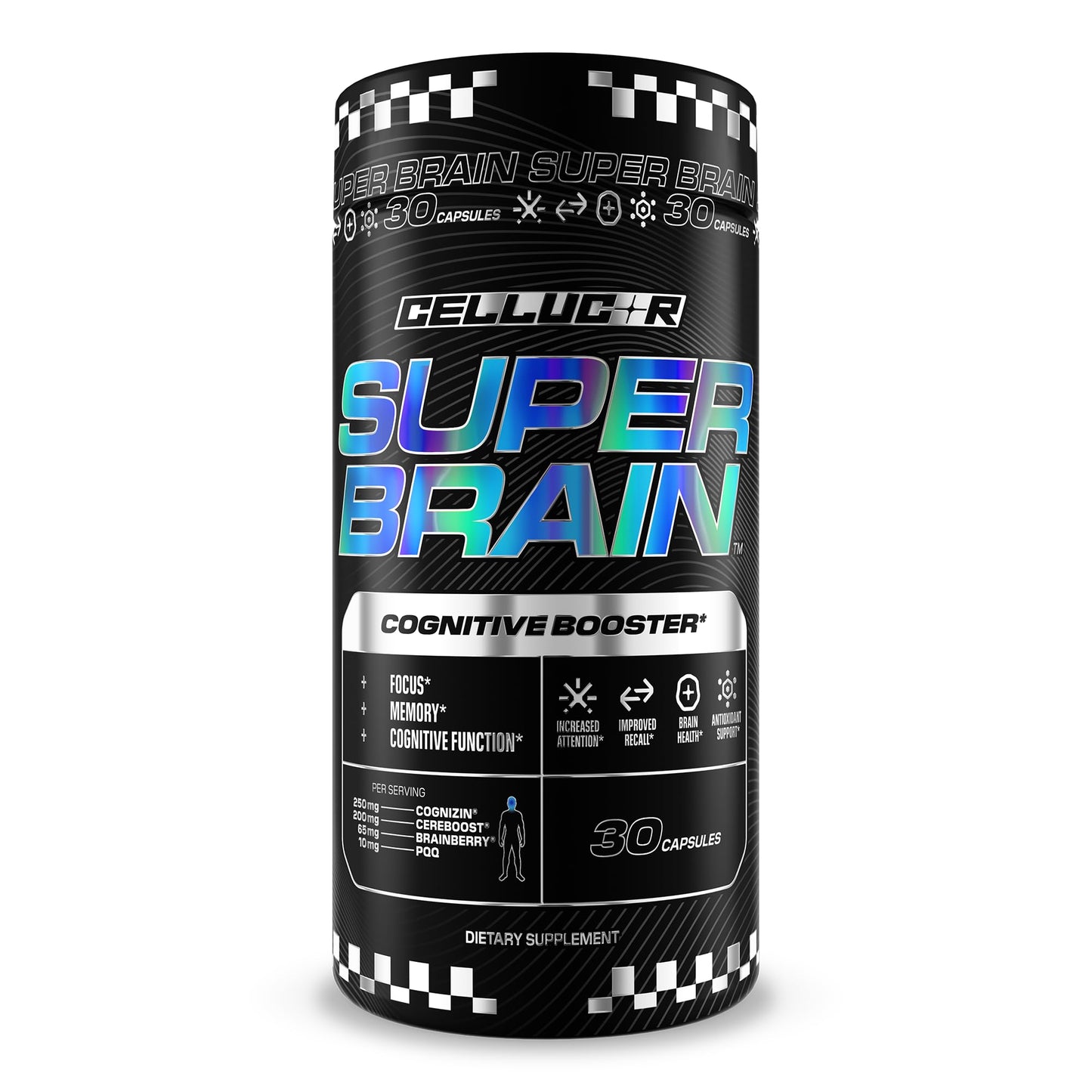 Cellucor Super Brain Cognitive Booster Capsules, 30 Capsules
