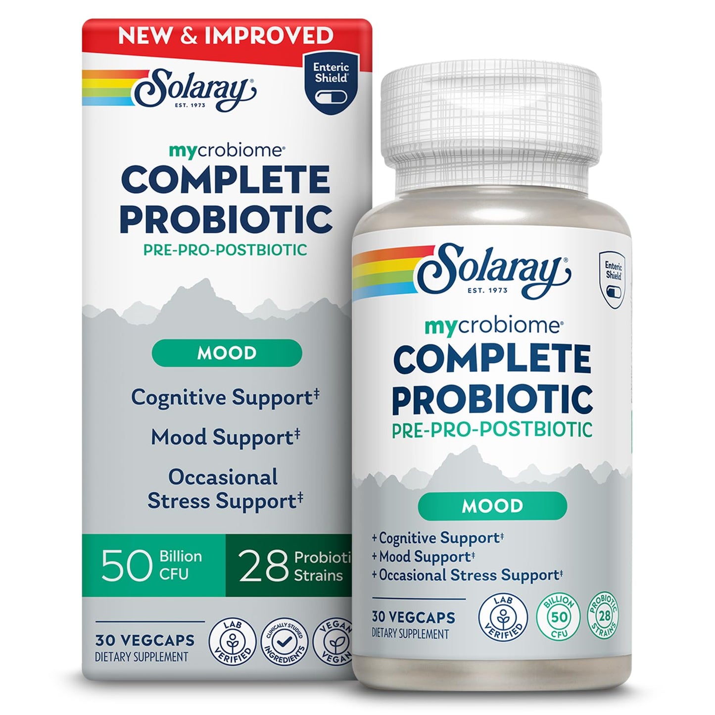 SOLARAY Mycrobiome Complete Probiotic Mood Formula Capsule 30 Count