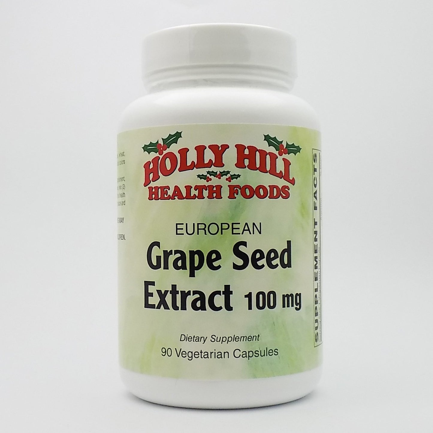 Holly Hill Health Foods European Grape Seed Extract 100 MG 90 Capsules