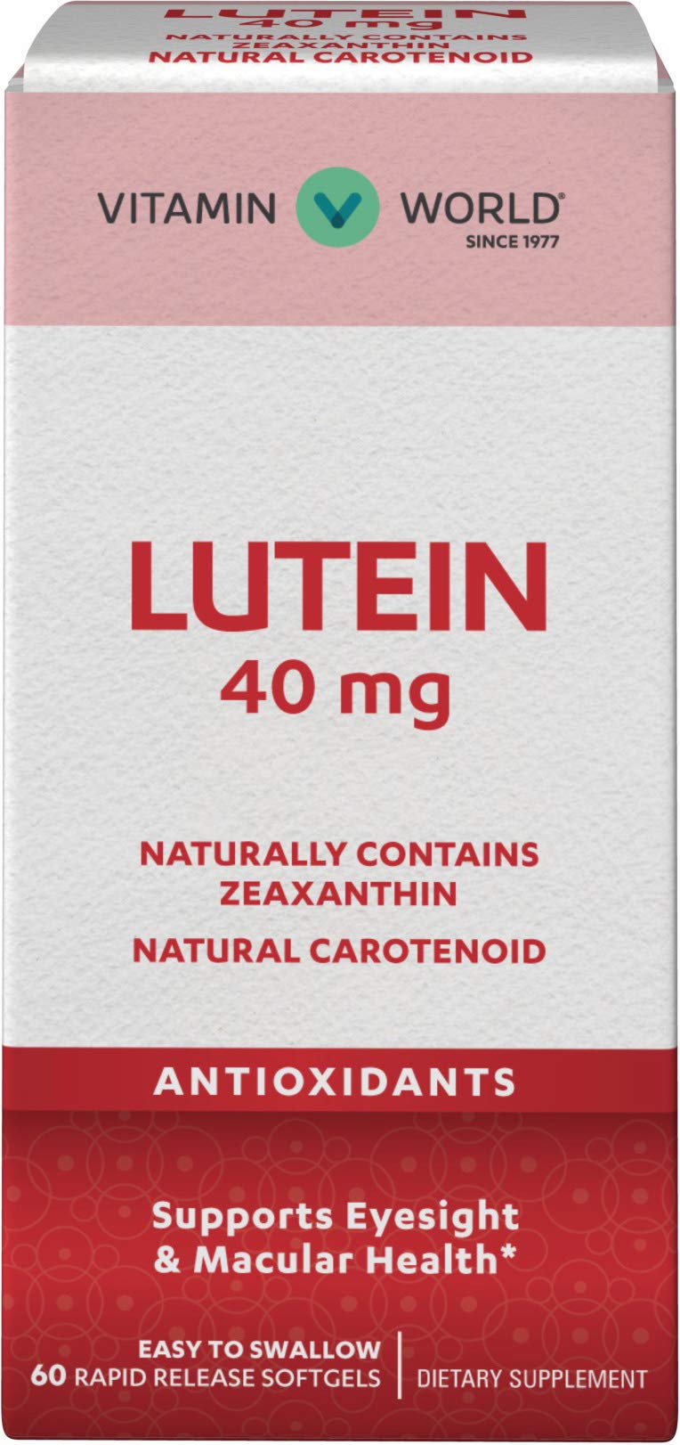 Vitamin World Lutein 40mg Softgels 60