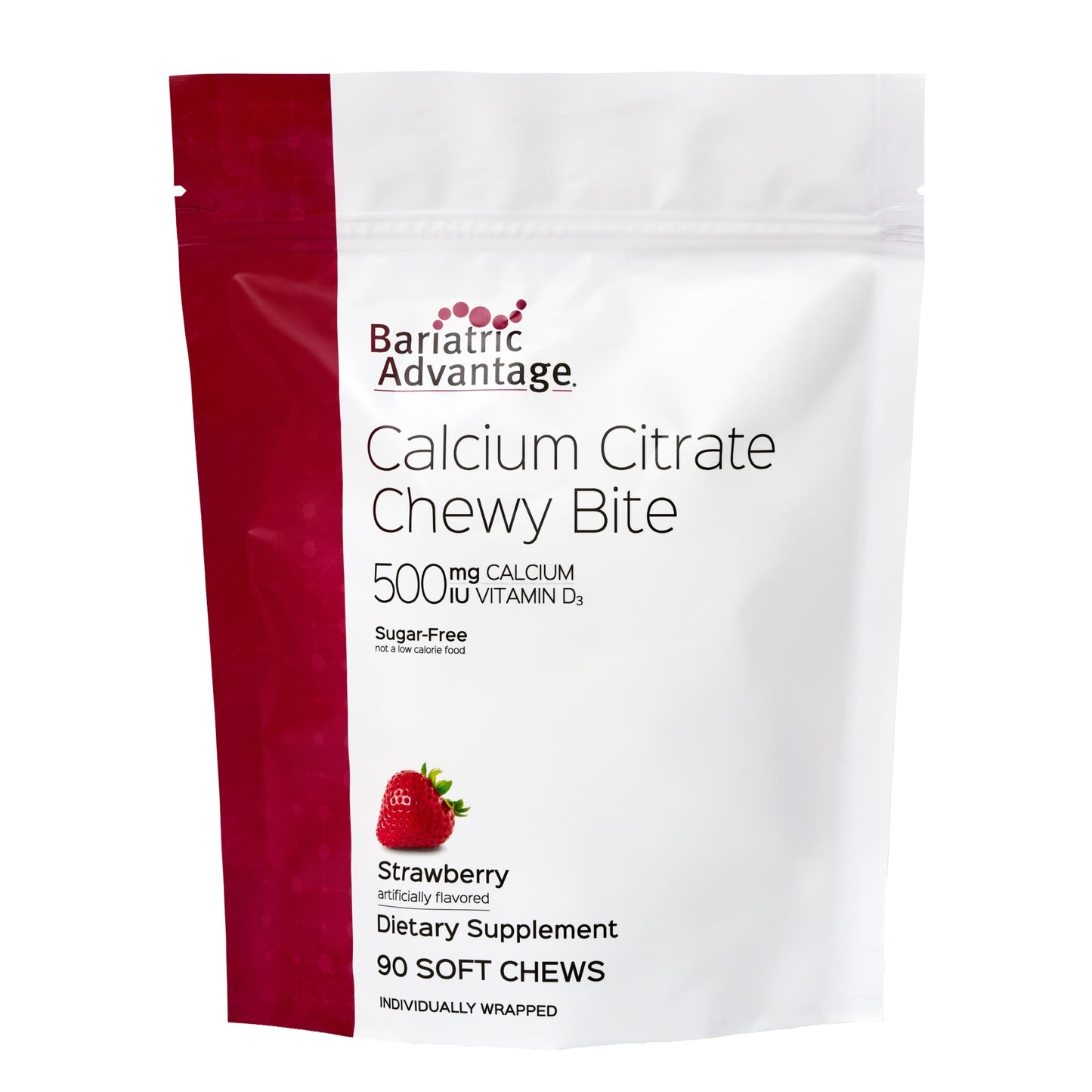 Bariatric Advantage Calcium Citrate Chewy Bites Gummy 90 Count