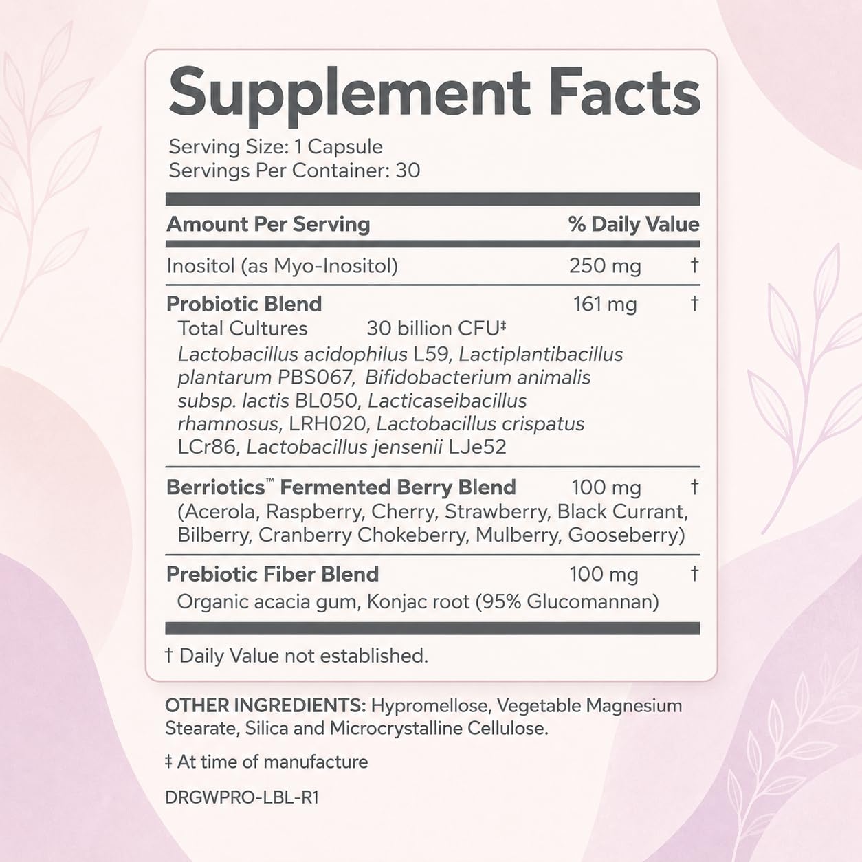 Gundry MD Women's Total Probiotic with Inositol Capsule, 30 Count