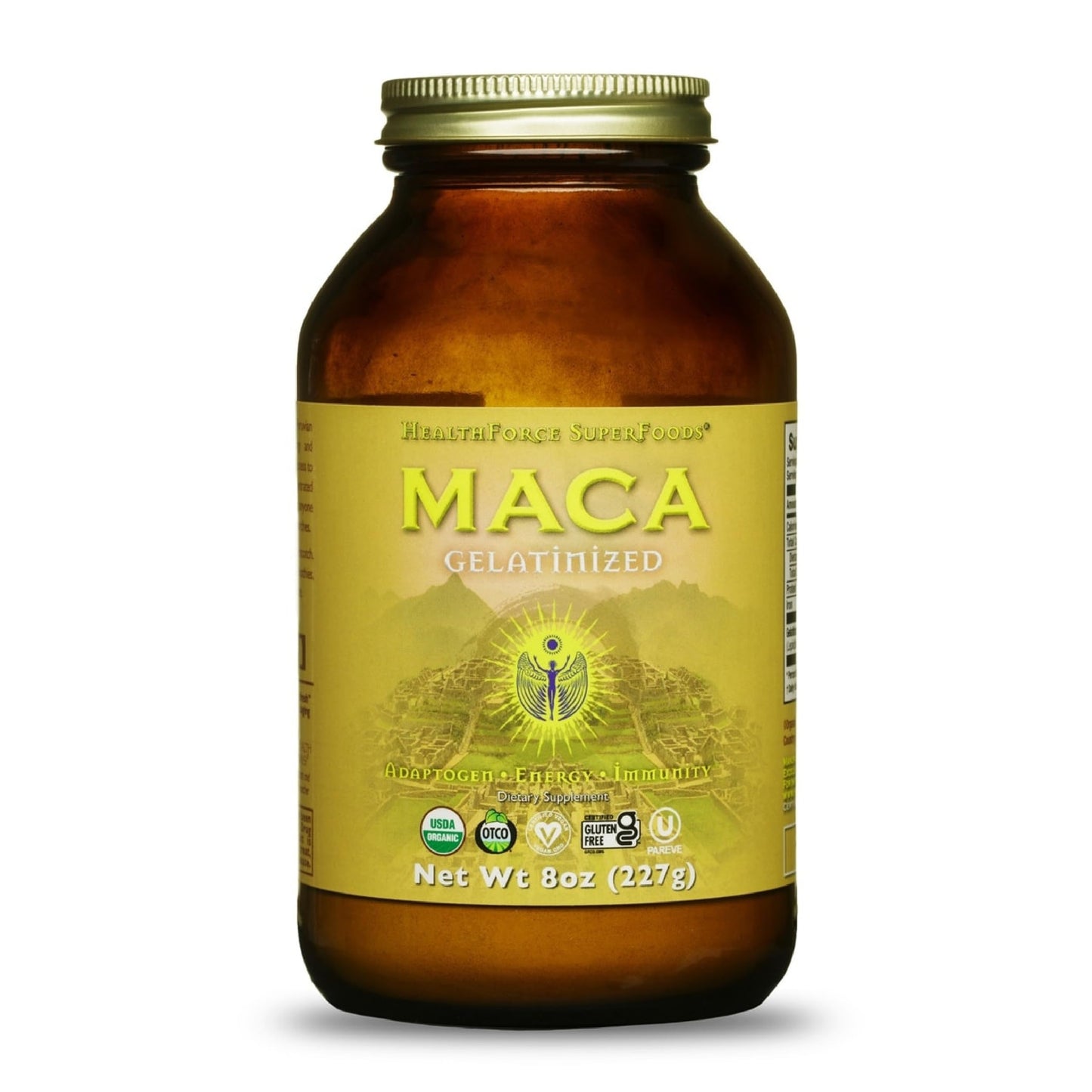 HEALTHFORCE SUPERFOODS Gelatinized Maca Powder, 8 Oz