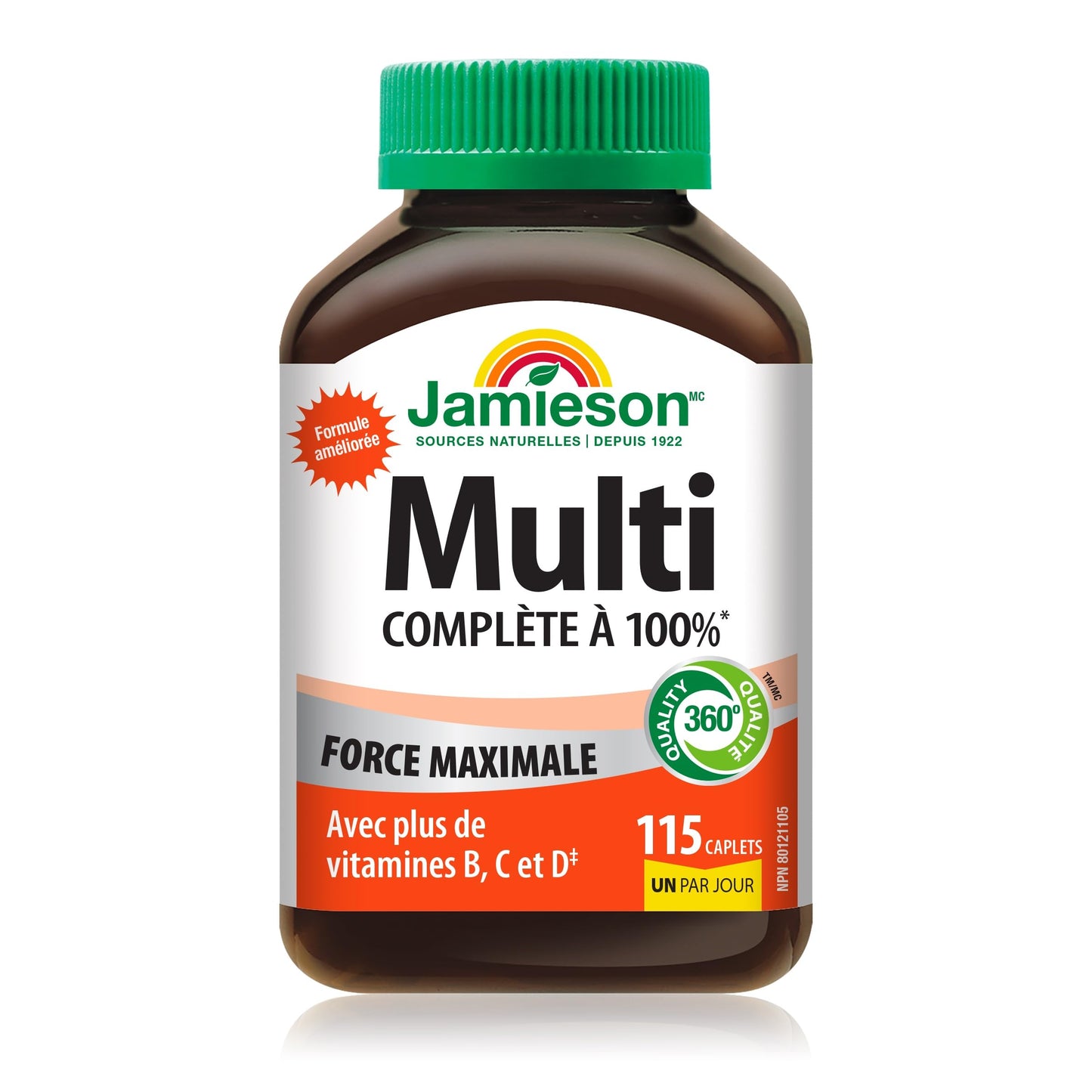 Jamieson 100% Complete Multivitamin Max Strength Formula Caplets 115