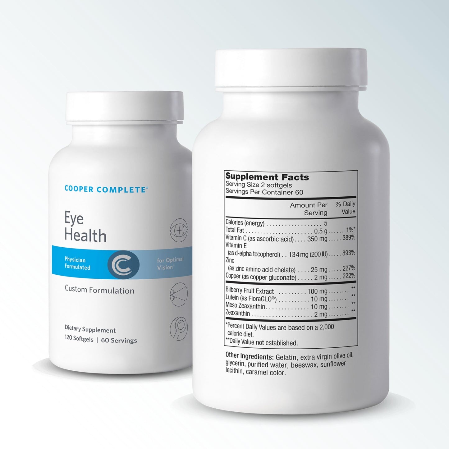 Cooper Complete Eye Health Softgels with Lutein, Meso Zeaxanthin and Zeaxanthin, Vitamin C and E, 240 Count