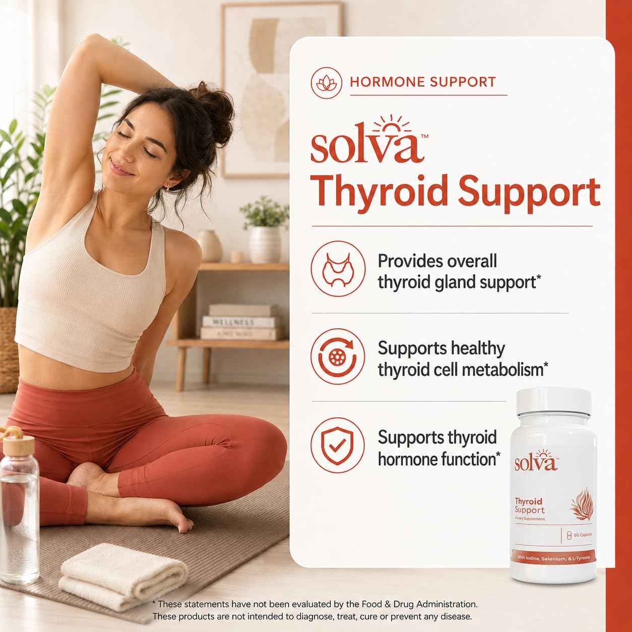 Solva Thyroid Support Capsule 60 Count