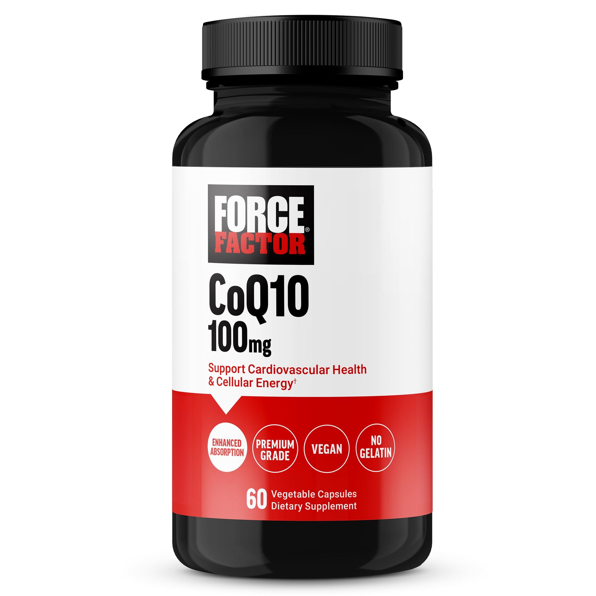 Force Factor CoQ10 100mg Coenzyme Q10 Heart Health Supplement Capsule 60 Count