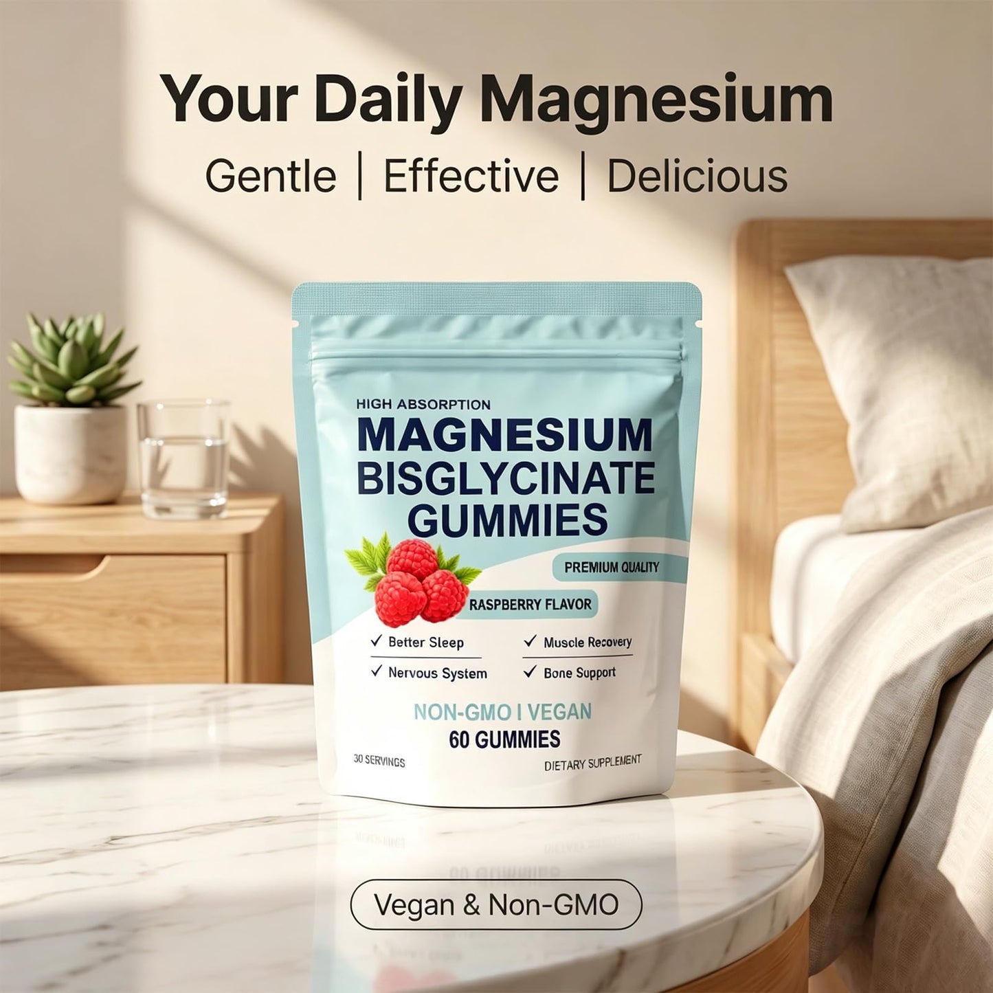 Generic Organic Magnesium Bisglycinate Gummies, 1 Count