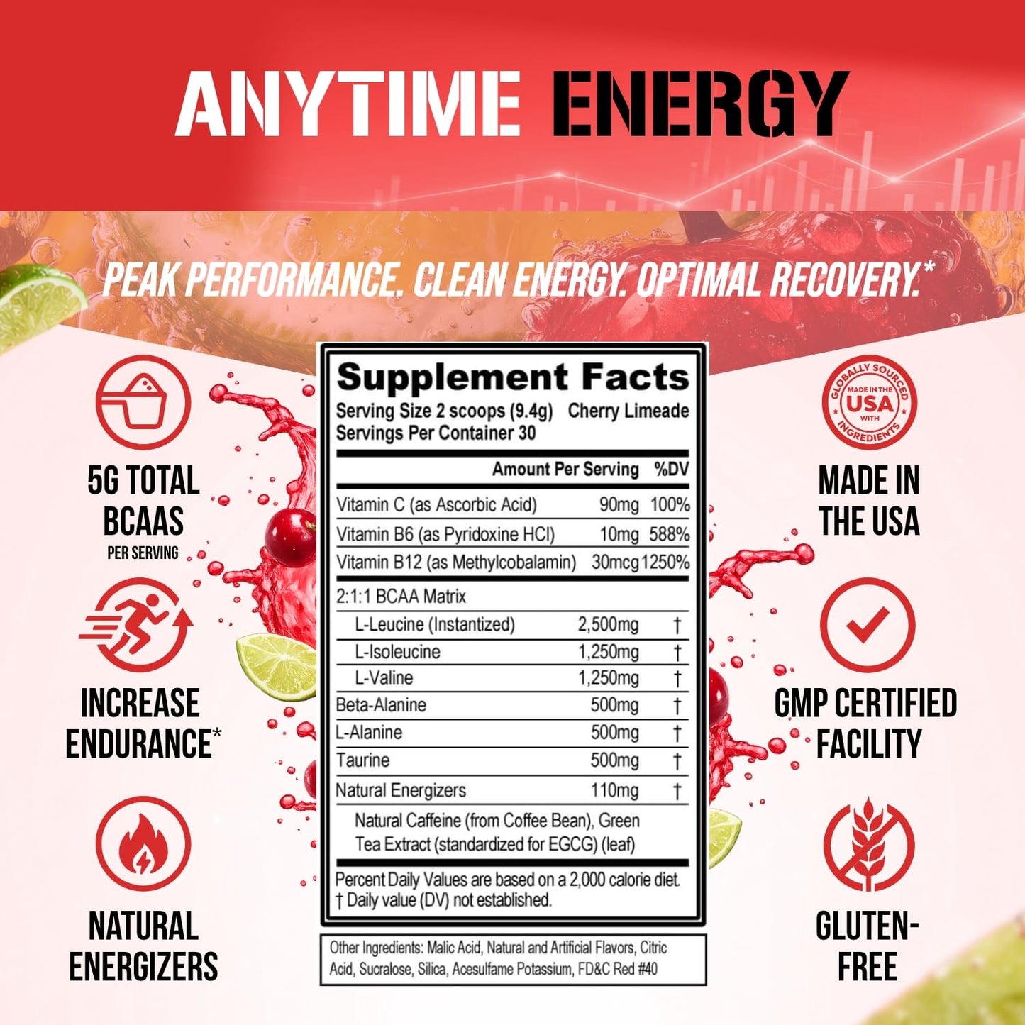 Evlution BCAAs Amino Acids Powder, 30 Servings