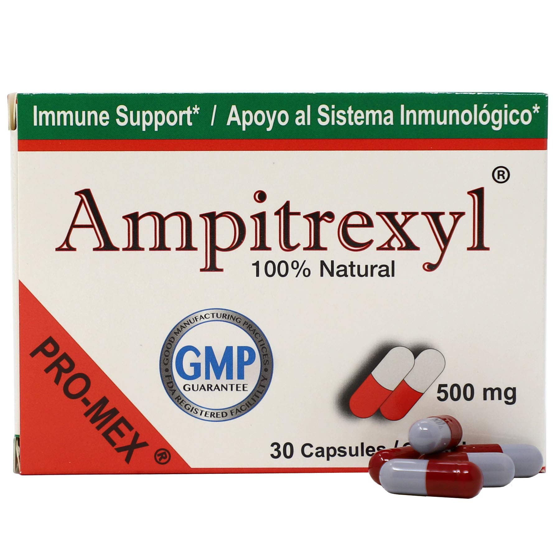 Ampitrexyl Vitamin C 500 mg Capsules, 30 Count