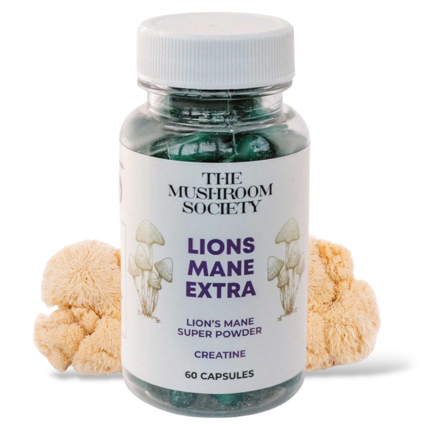 The Mushroom Society Lion’s Mane Extra Supplement Capsules 60