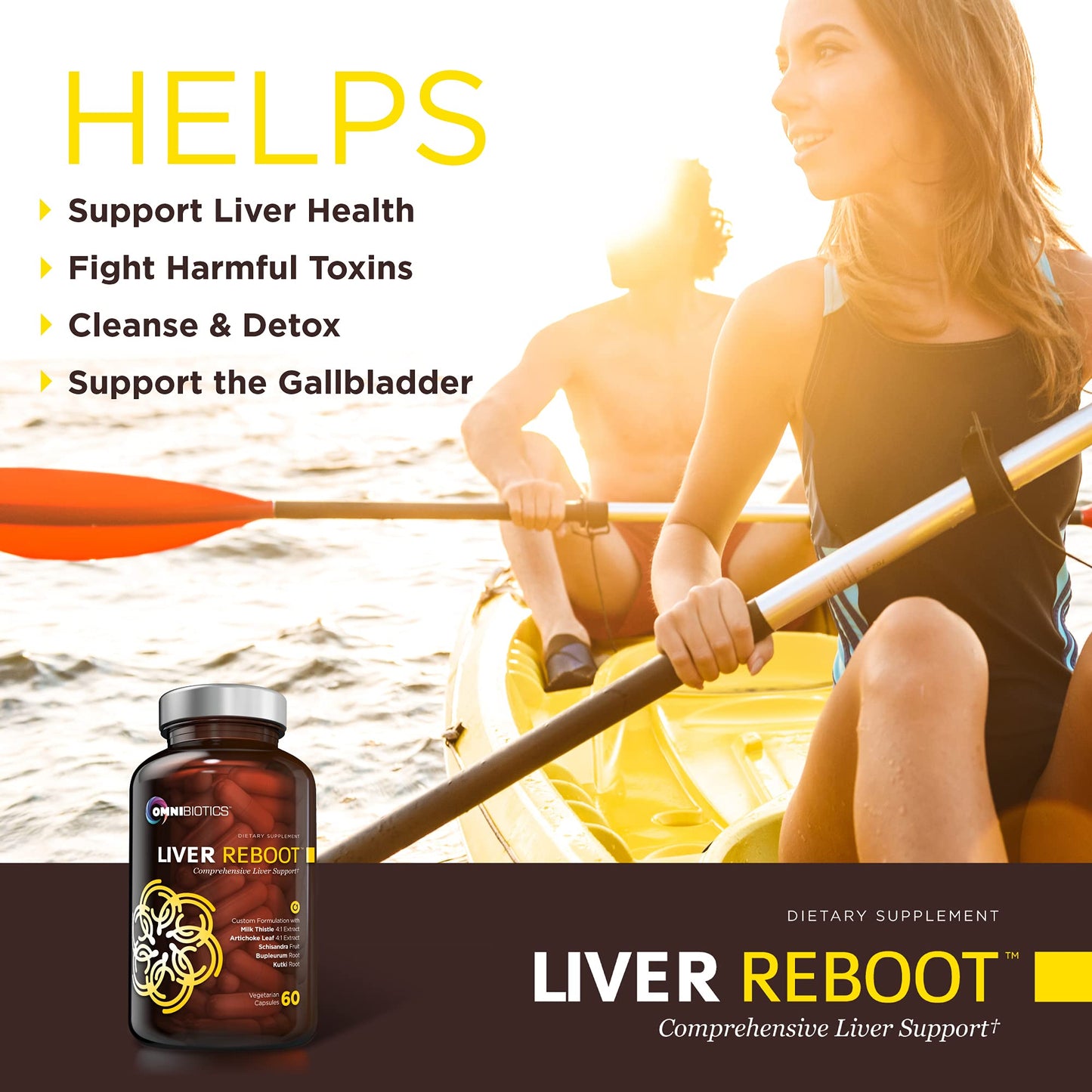 OmniBiotics Liver Cleanse Detox & Repair Supplement Capsule 60 Capsules
