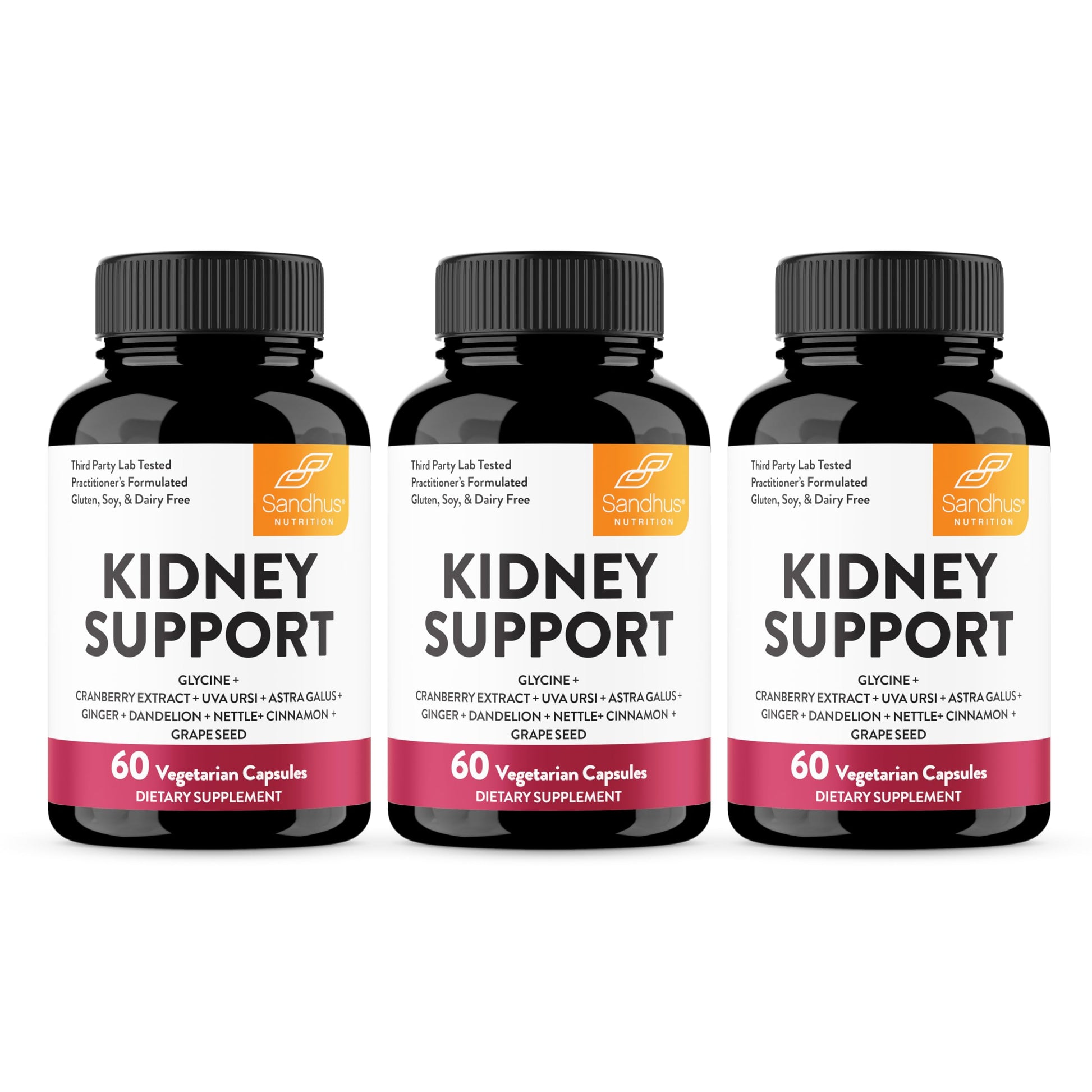 Sandhu's Kidney Cleanse Detox & Repair Support Supplement for Men and Women with Cranberry Extract Capsules 180 Capsules