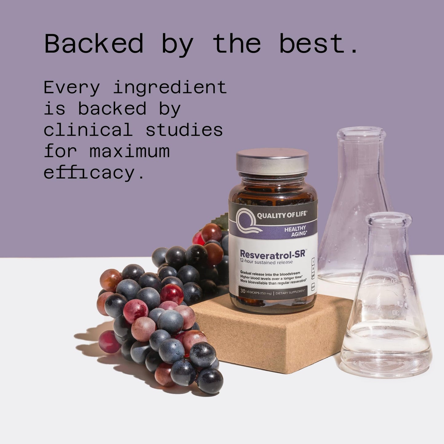 Quality of Life Resveratrol SR Capsules 30