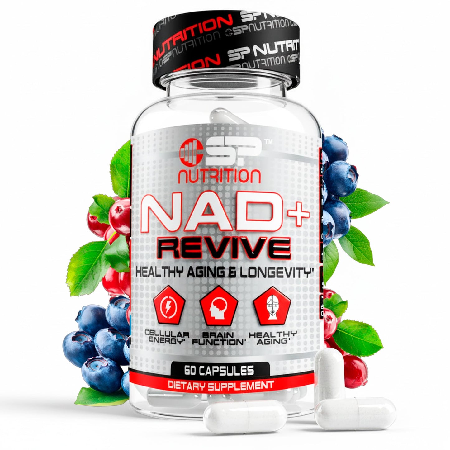 S Nutrition NAD+ Revive Nicotinamide Adenine Dinucleotide Supplement Capsule 90