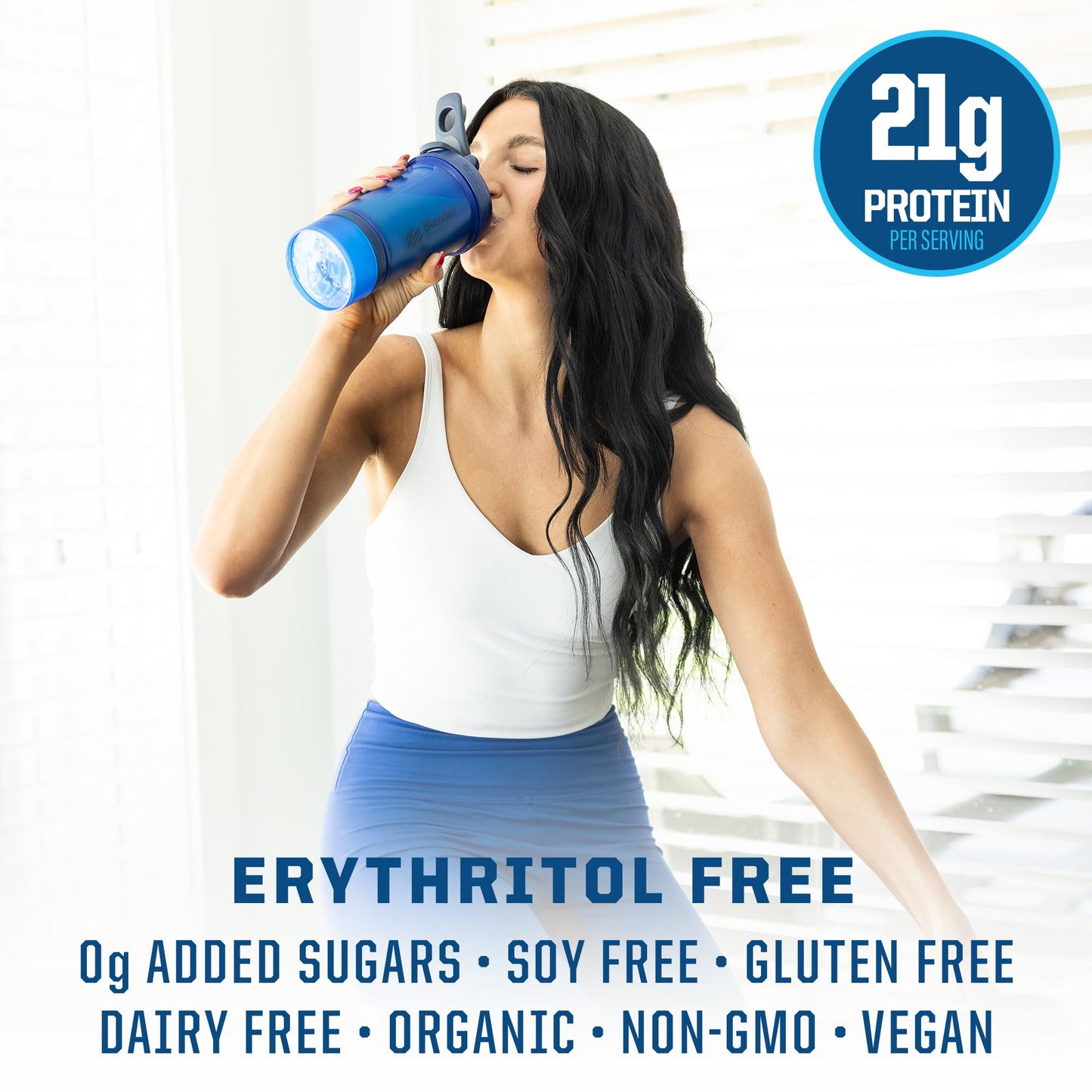 Sunwarrior Organic Plant-Based Protein Powder, Vanilla Flavored, 35.04 oz