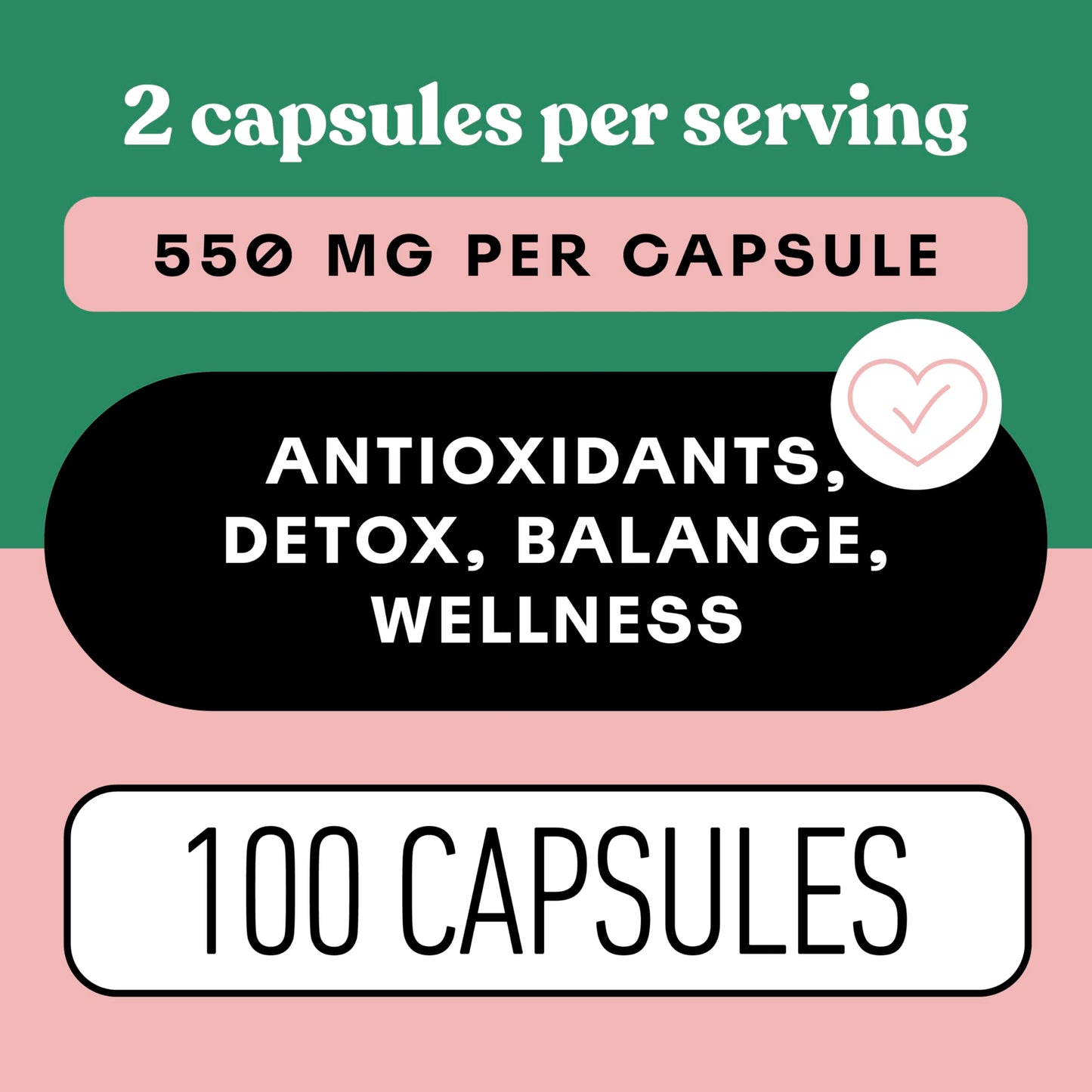 Complete Natural Products Organic Hibiscus Capsules 550mg, 100 Capsules