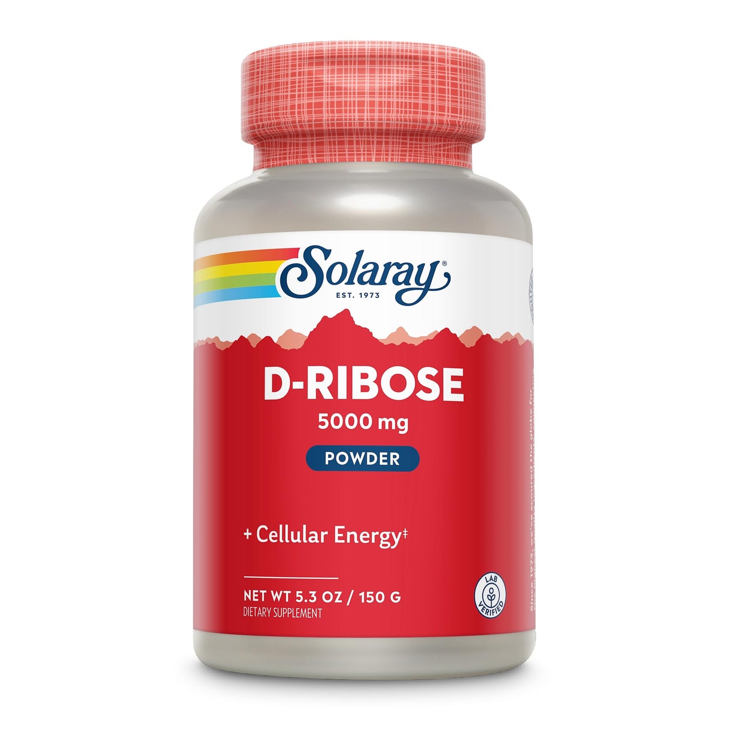 SOLARAY D-Ribose Powder 5000 mg, 5.29 oz