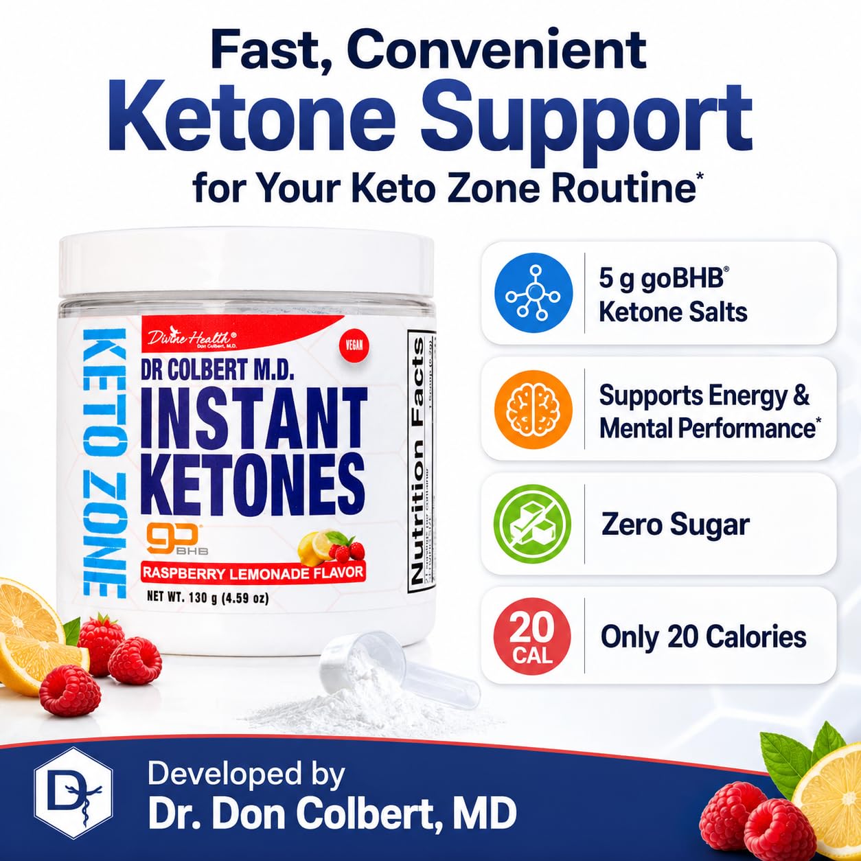 Divine Health Instant Ketones Powder 1 Pack
