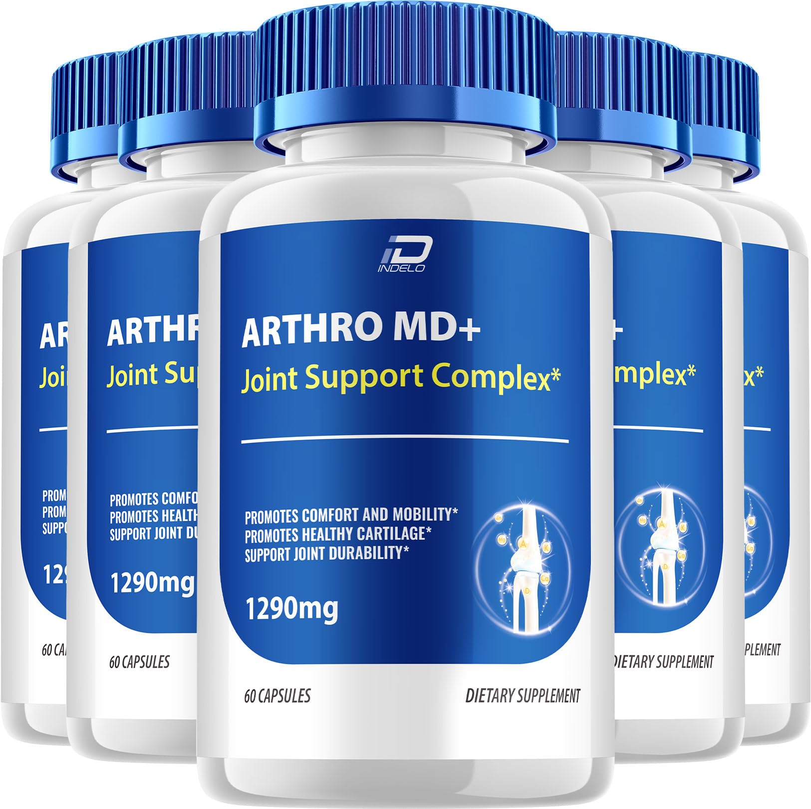 Indelo Arthro MD+ ArthroMD Plus Supplement Advanced Formula Joint Support Capsule, 300 Capsules