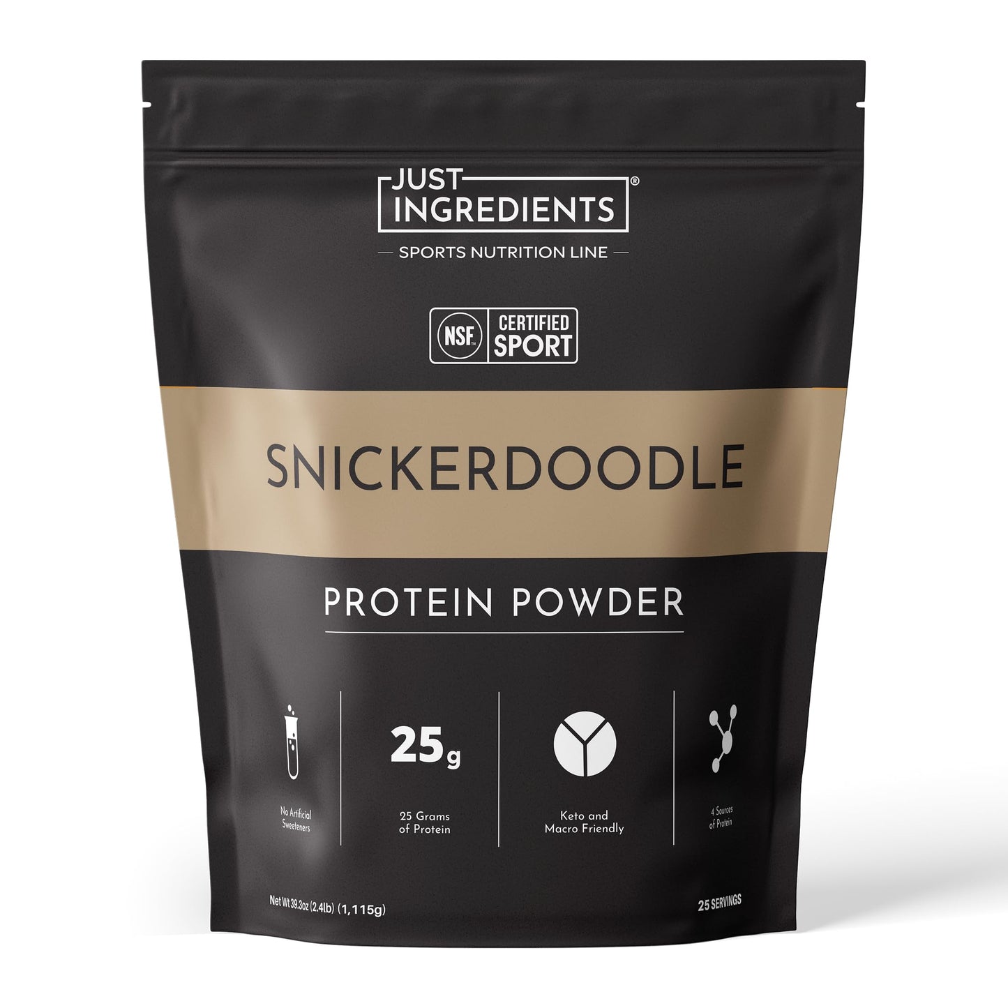 JUST INGREDIENTS Snickerdoodle Protein Powder 39.3