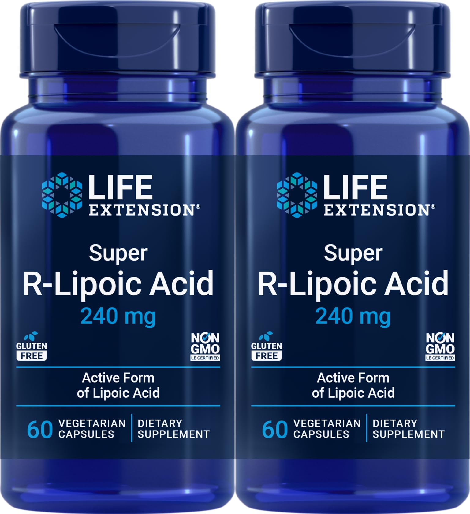 Life Extension Super R-Lipoic Acid 240 mg Capsules, 120 Count