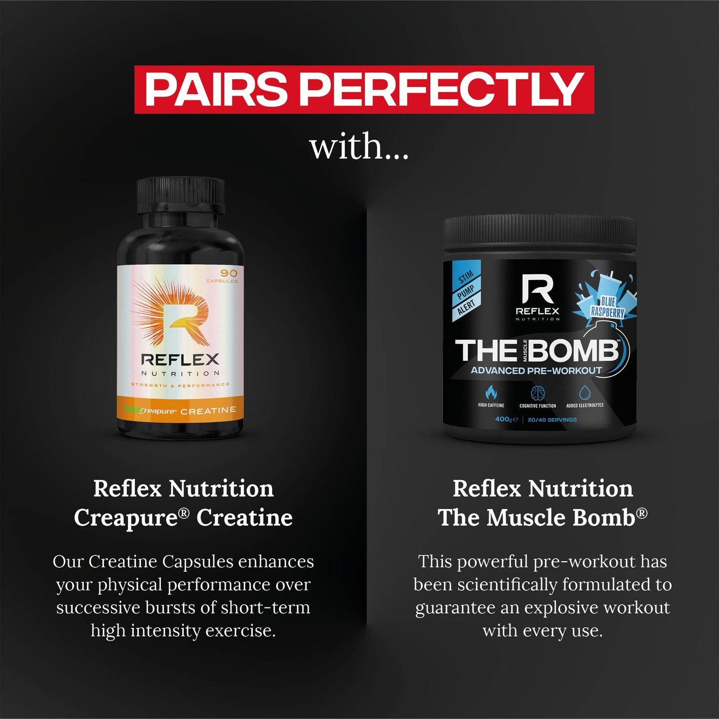 Reflex Nutrition One Stop Xtreme Serious Mass Protein Powder Strawberries & Cream 2.03kg