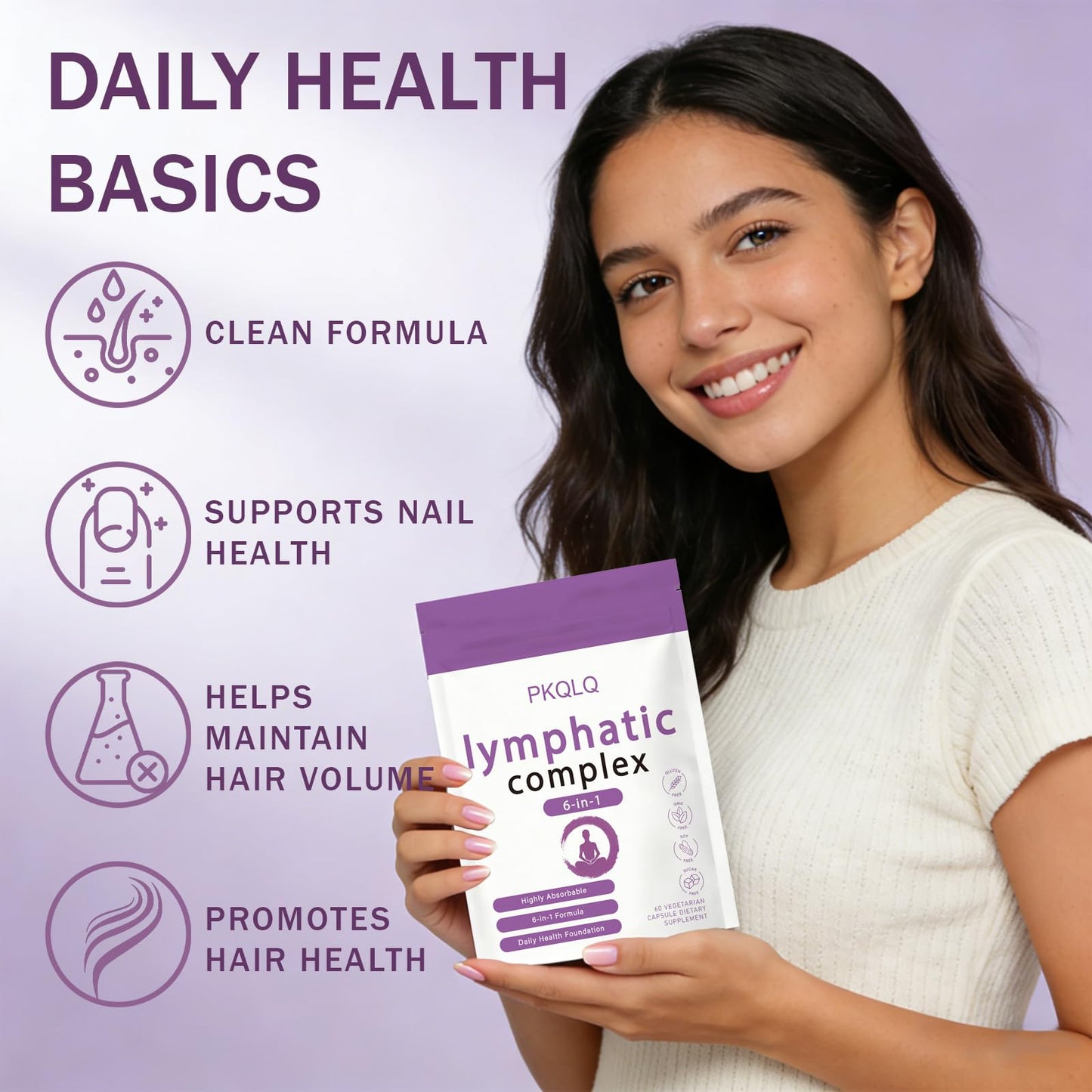 WOJJ Lymphatic Complex 6-in-1 Formula 60 Capsules