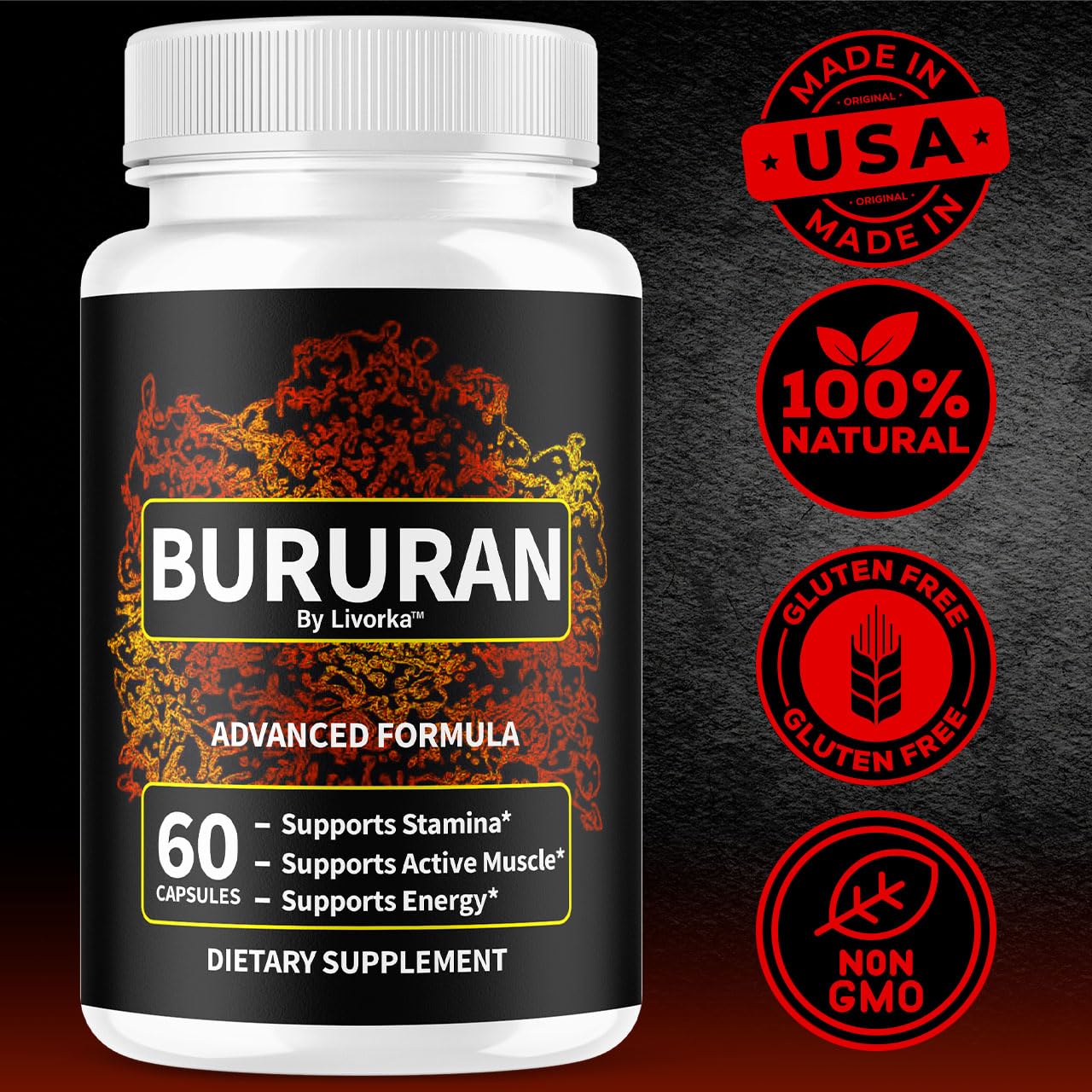 LIVORKA Bururan Capsules, 300 Capsules