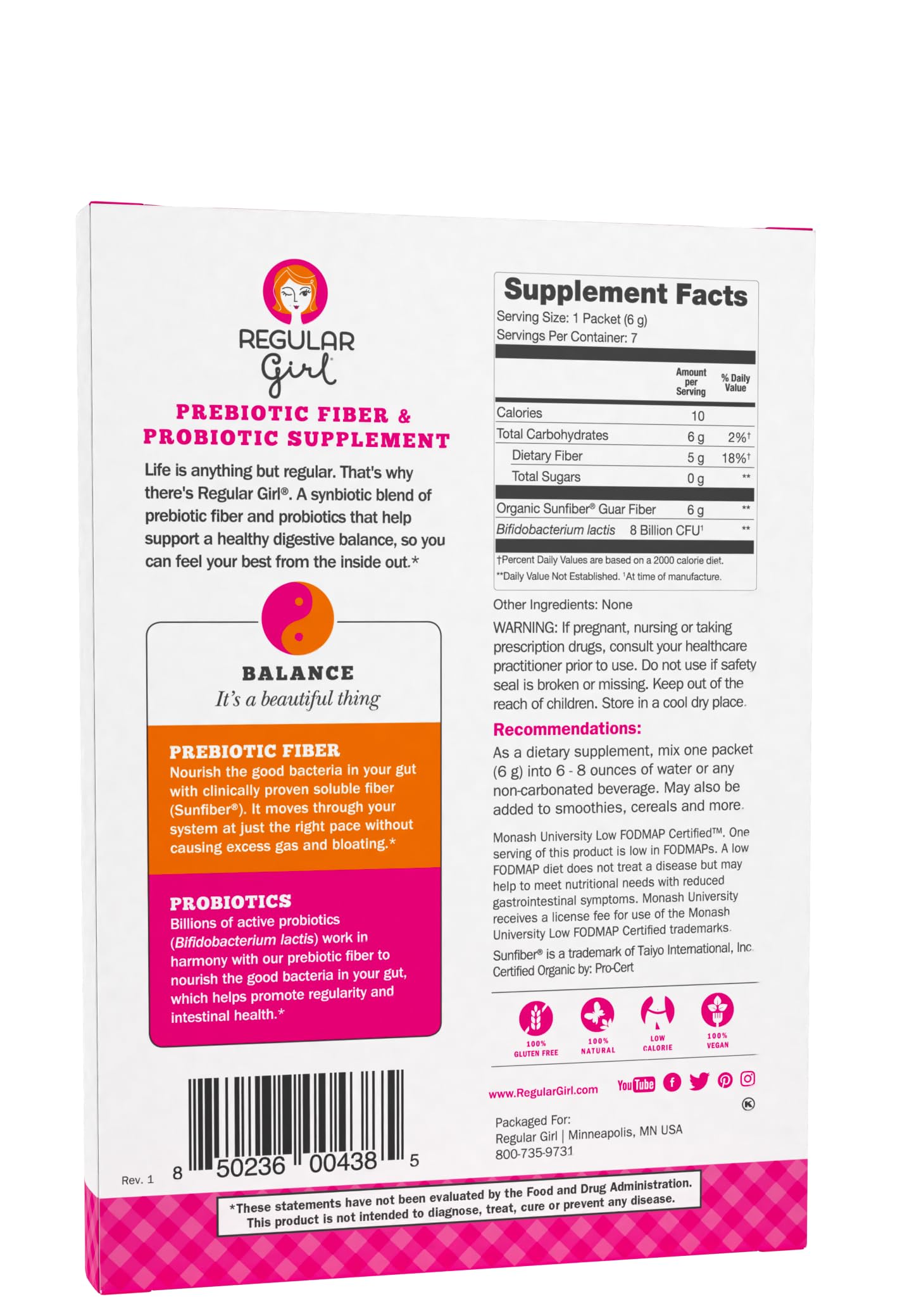 Regular Girl 7-Day Sample Pack Powder 1.48 Ounce