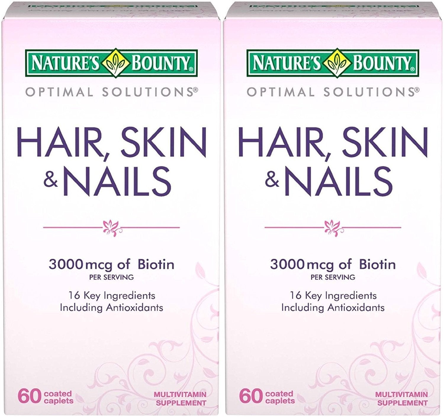 Nature's Bounty Optimal Solutions Hair, Skin & Nails Formula Caplets 120