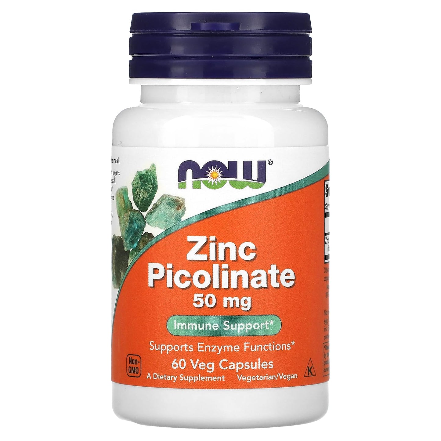 NOW Foods Zinc Picolinate 50 mg Capsule, 60 Capsules