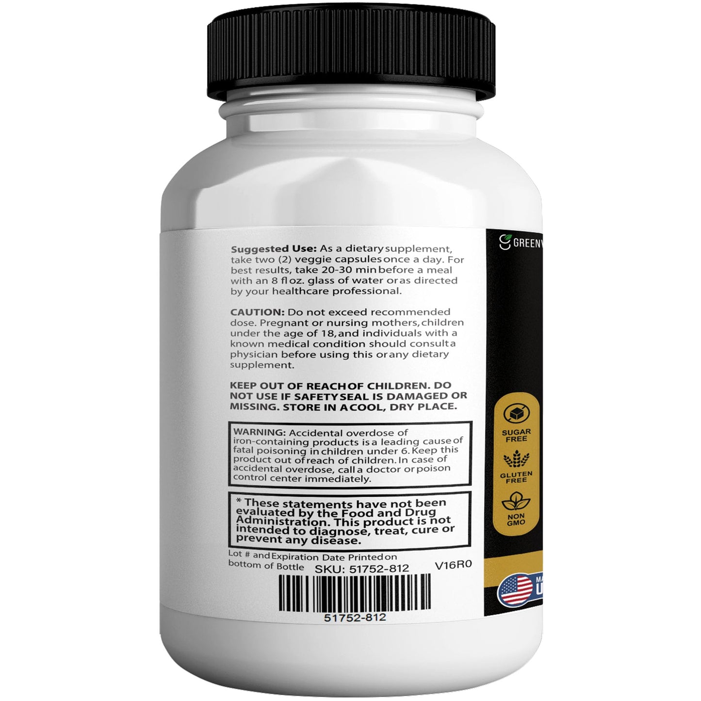 GREENVIFY Memo Max Blast Extra Strength Brain Supplement 60 Capsules
