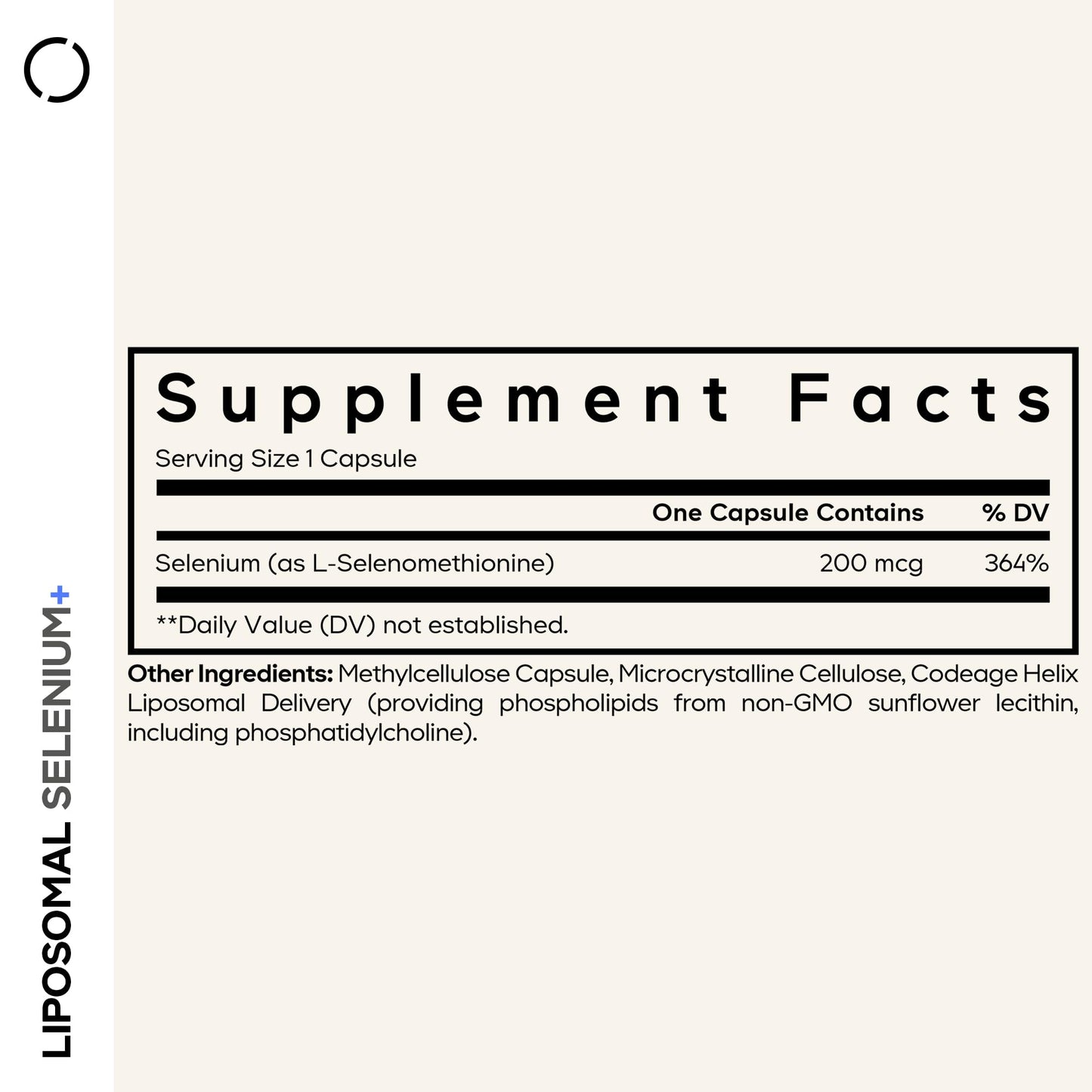 Codeage Selenium 200 mcg Supplement, 180 Capsules