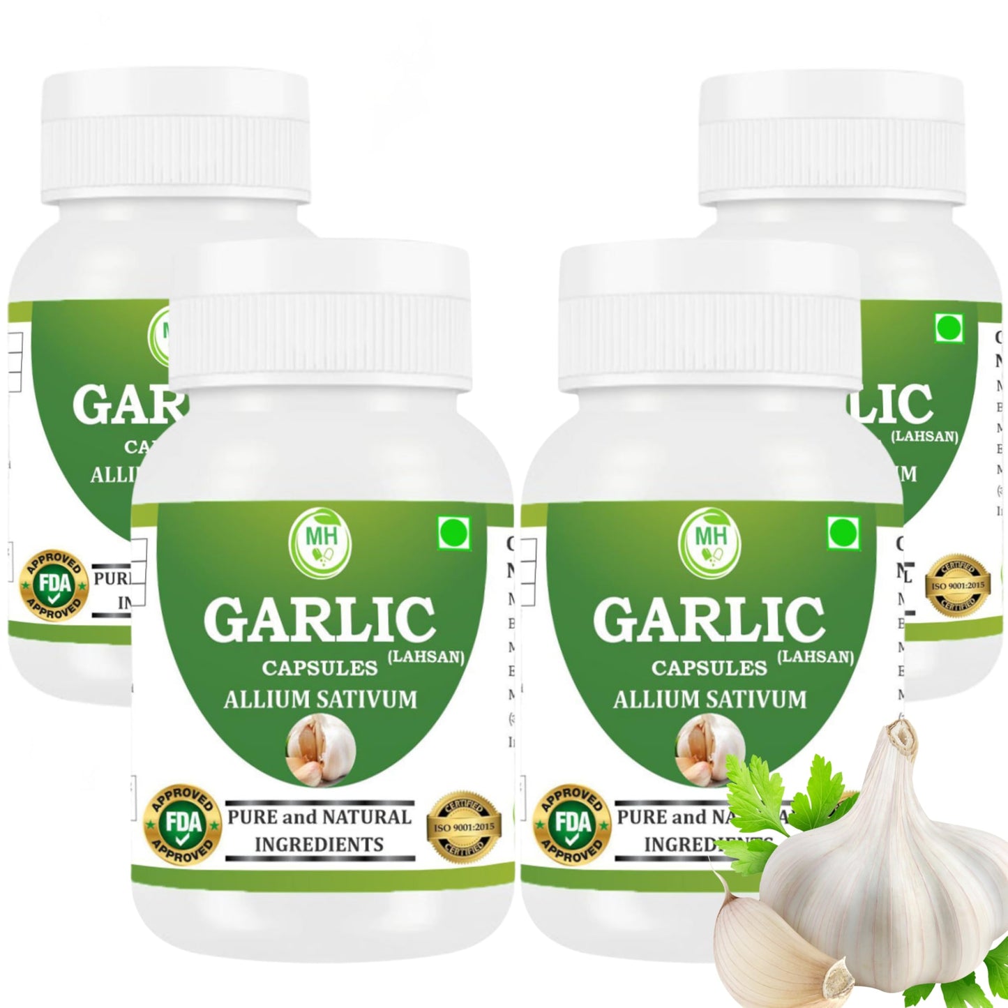 Generic Odorless Garlic 500 mg Allium sativum, 240 Capsules
