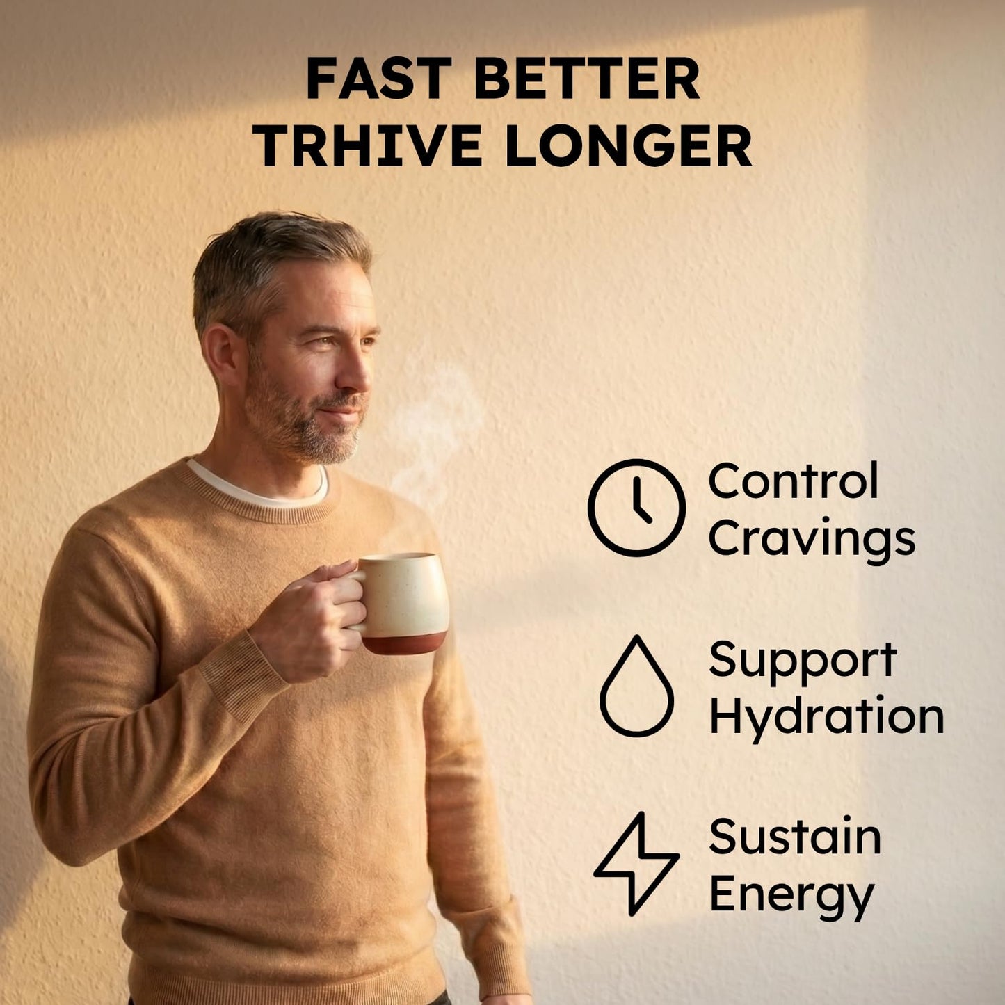 FSTN Chocolate Electrolytes Fasting Supplement – Crave Killer, Hydration & Energy – Zero-Sugar, Plus Ketones & Organic Cocoa Powder, 8.95 Ounce