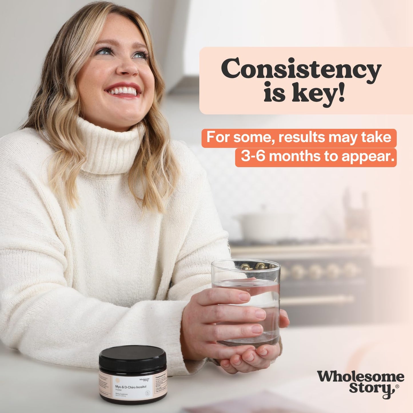 Wholesome Story Myo-Inositol & D-Chiro Inositol Supplement Powder 30 Servings