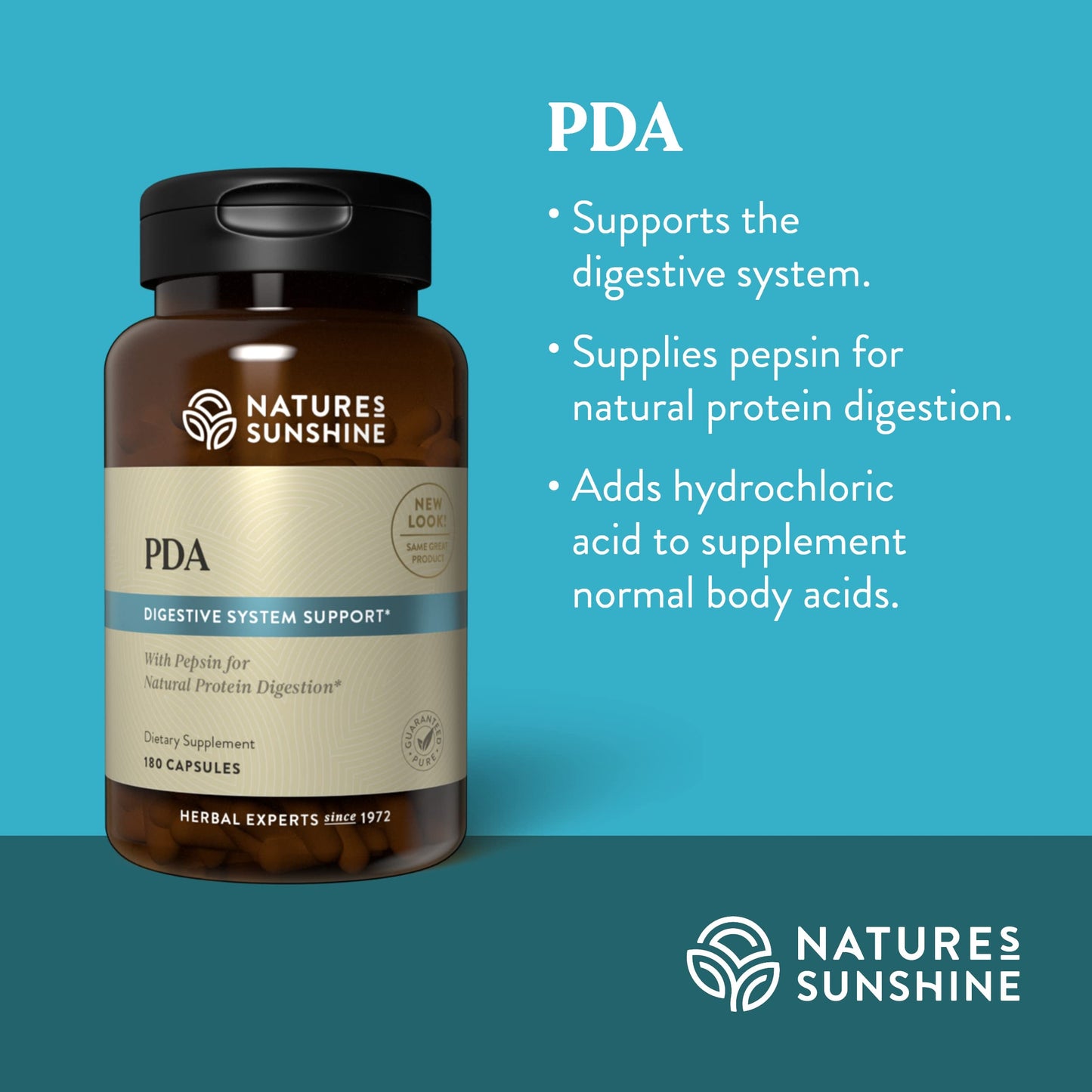 Nature's Sunshine PDA Combination Capsules 180