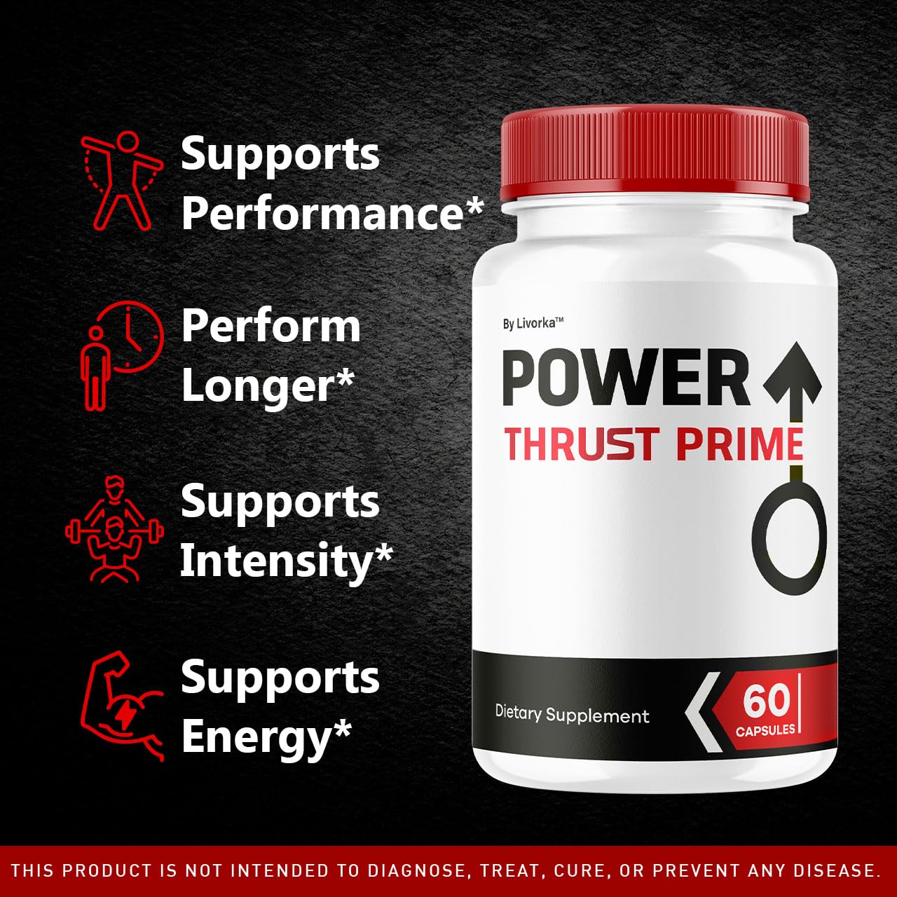 LIVORKA Power Thrust Prime Capsules 300 Capsules