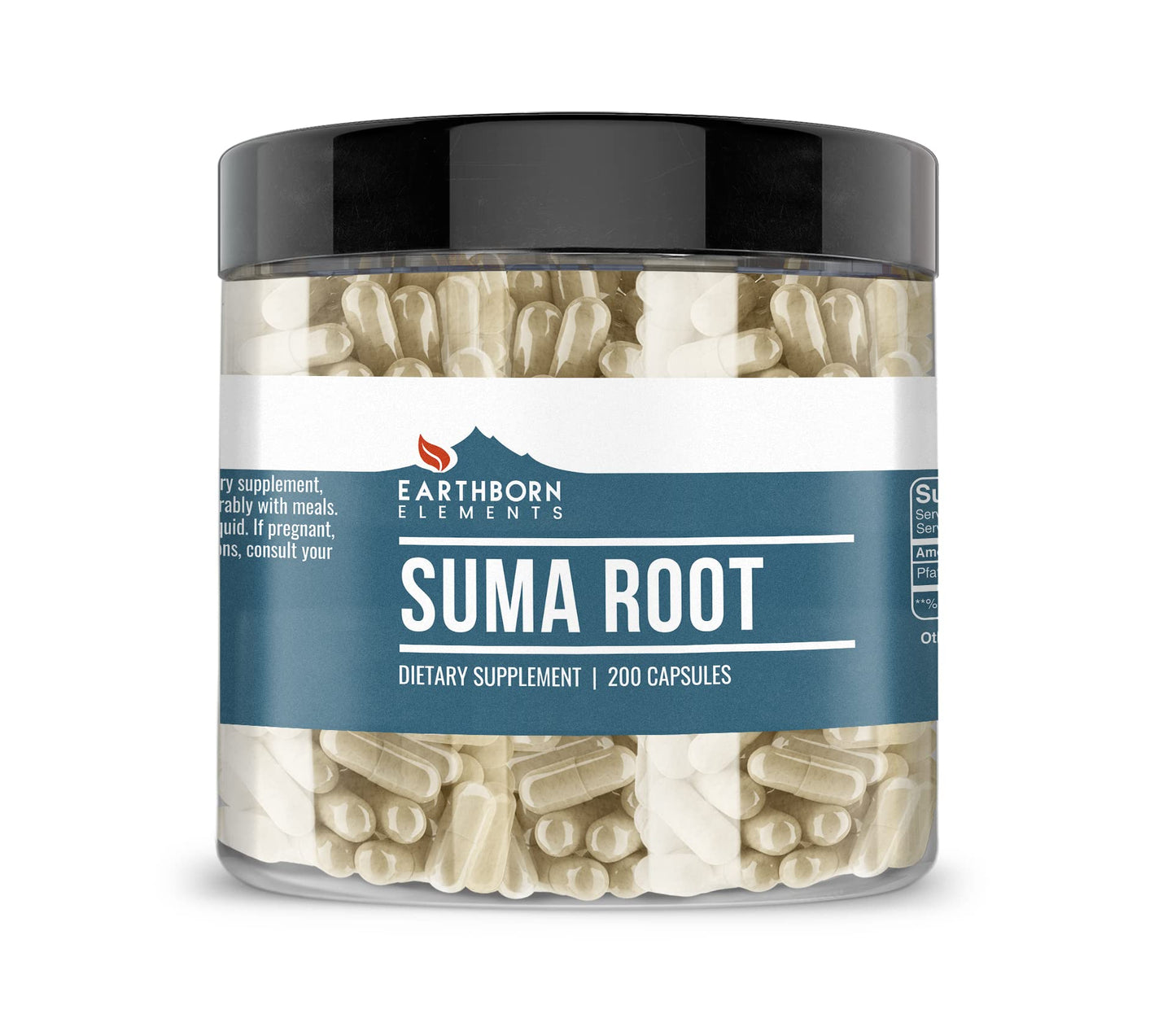 Earthborn Elements Suma Root Capsules 200