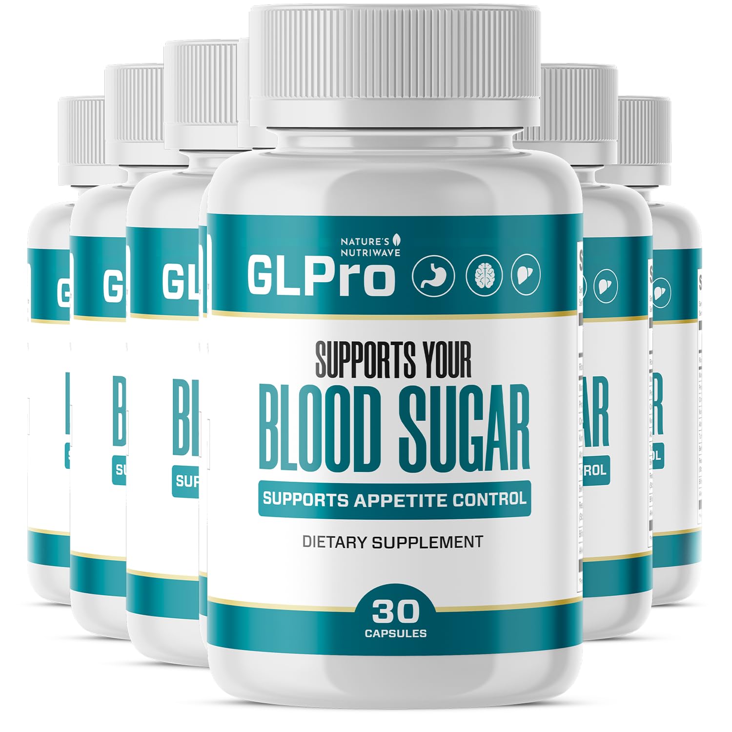 Nature’s NutriWave GLPro Hawthorne, Garlic, Green Tea & Hibiscus 180 Capsules
