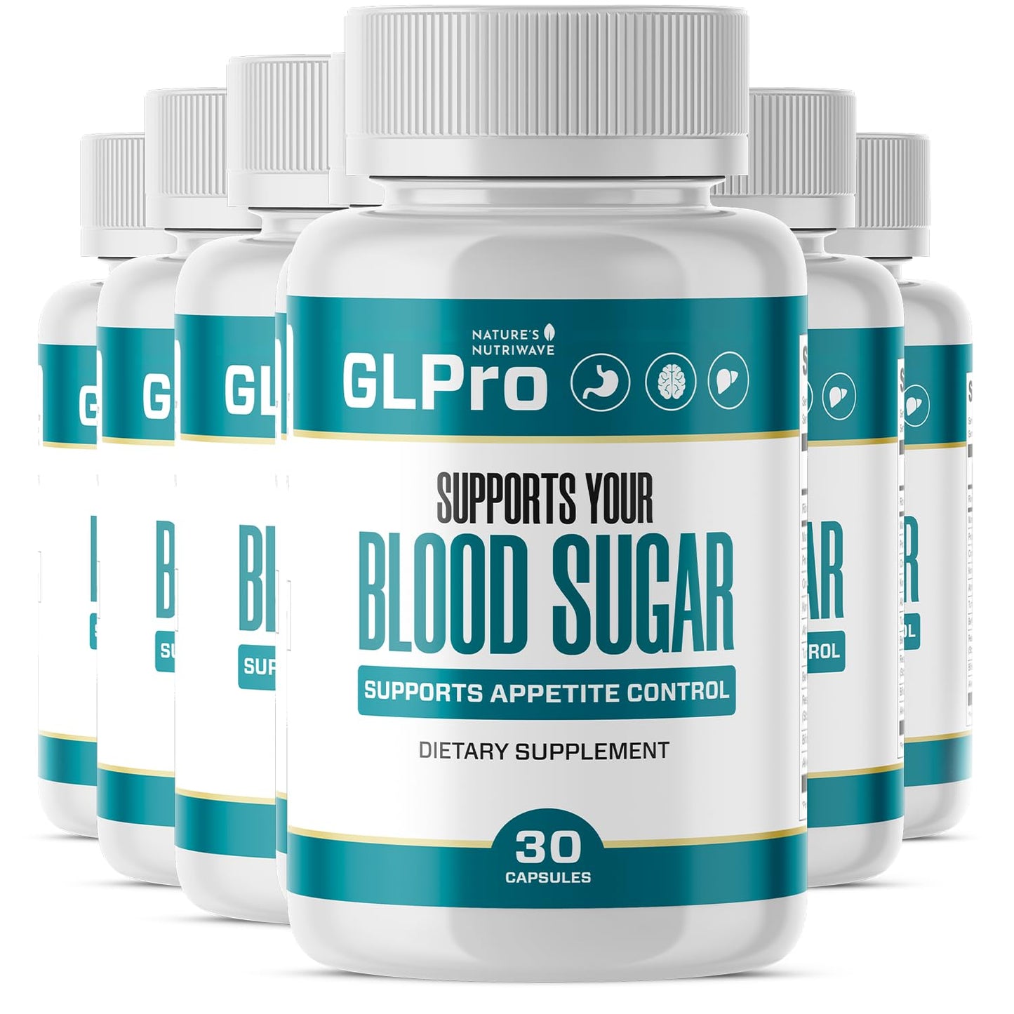 Nature’s NutriWave GLPro Hawthorne, Garlic, Green Tea & Hibiscus Capsules 180 Count