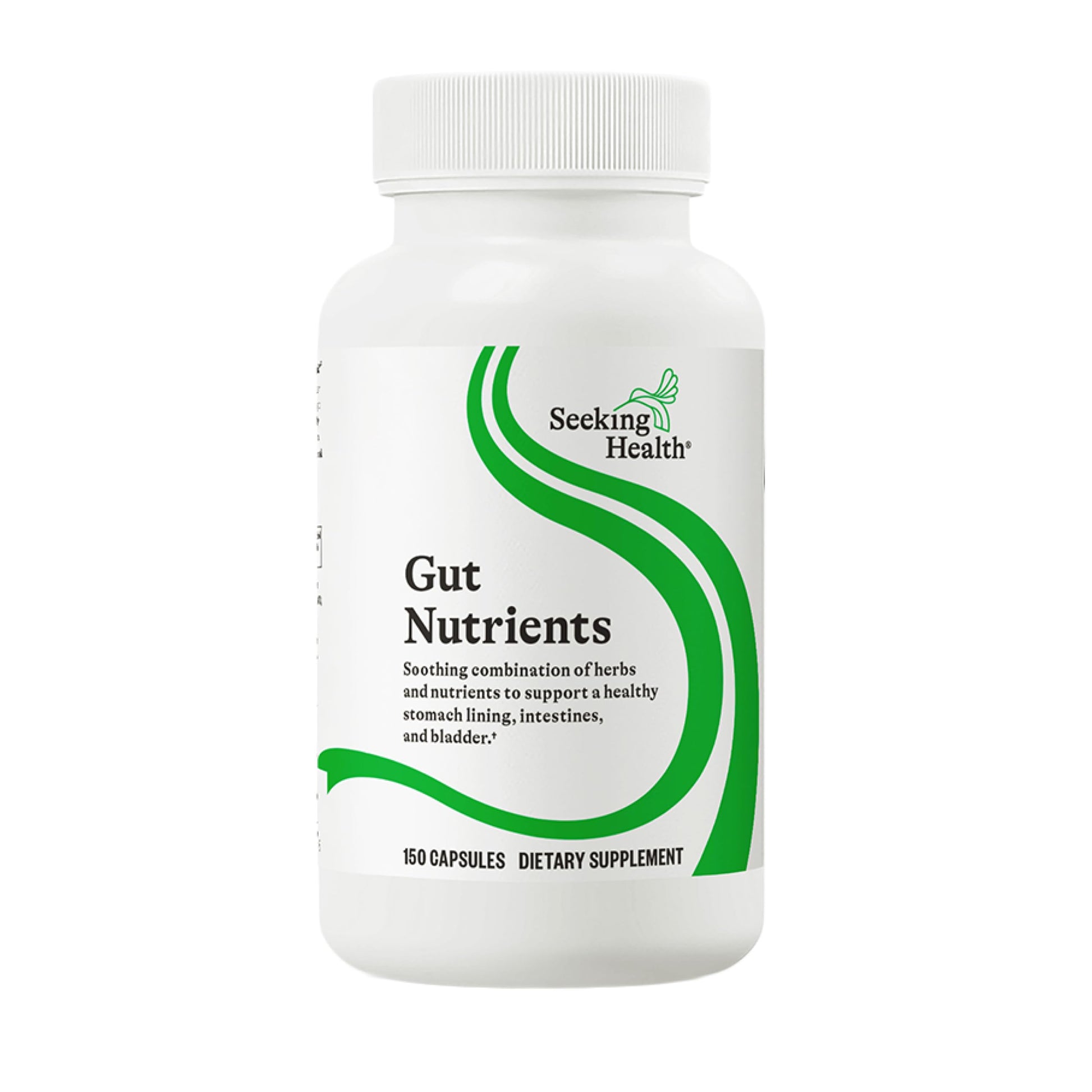 Seeking Health Gut Nutrients, Digestive and Gastrointestinal Support, Glutamine-Free Supplement, Vegan and Vegetarian, 150 Capsules