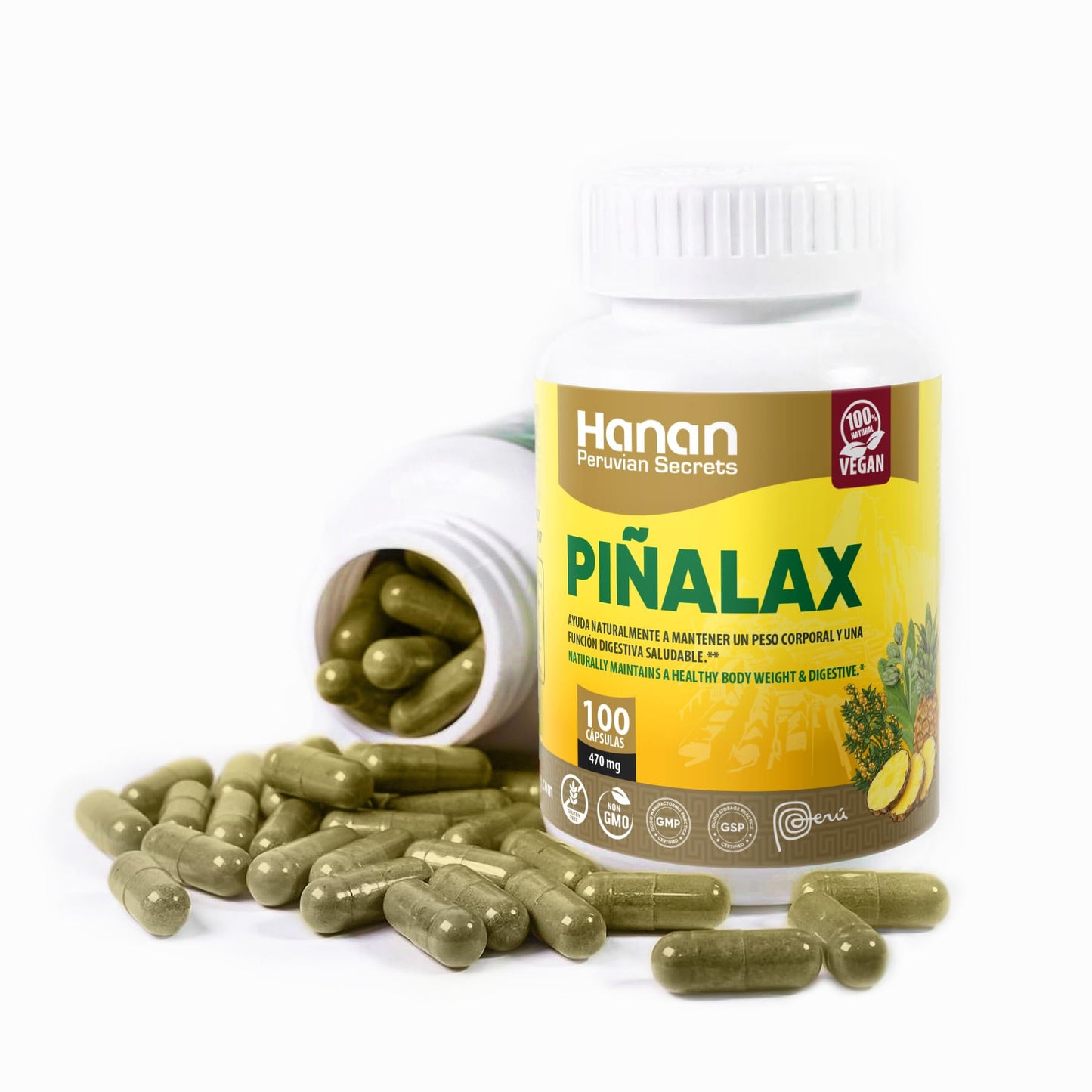 Hanan Piñalax Capsules, 300 Count