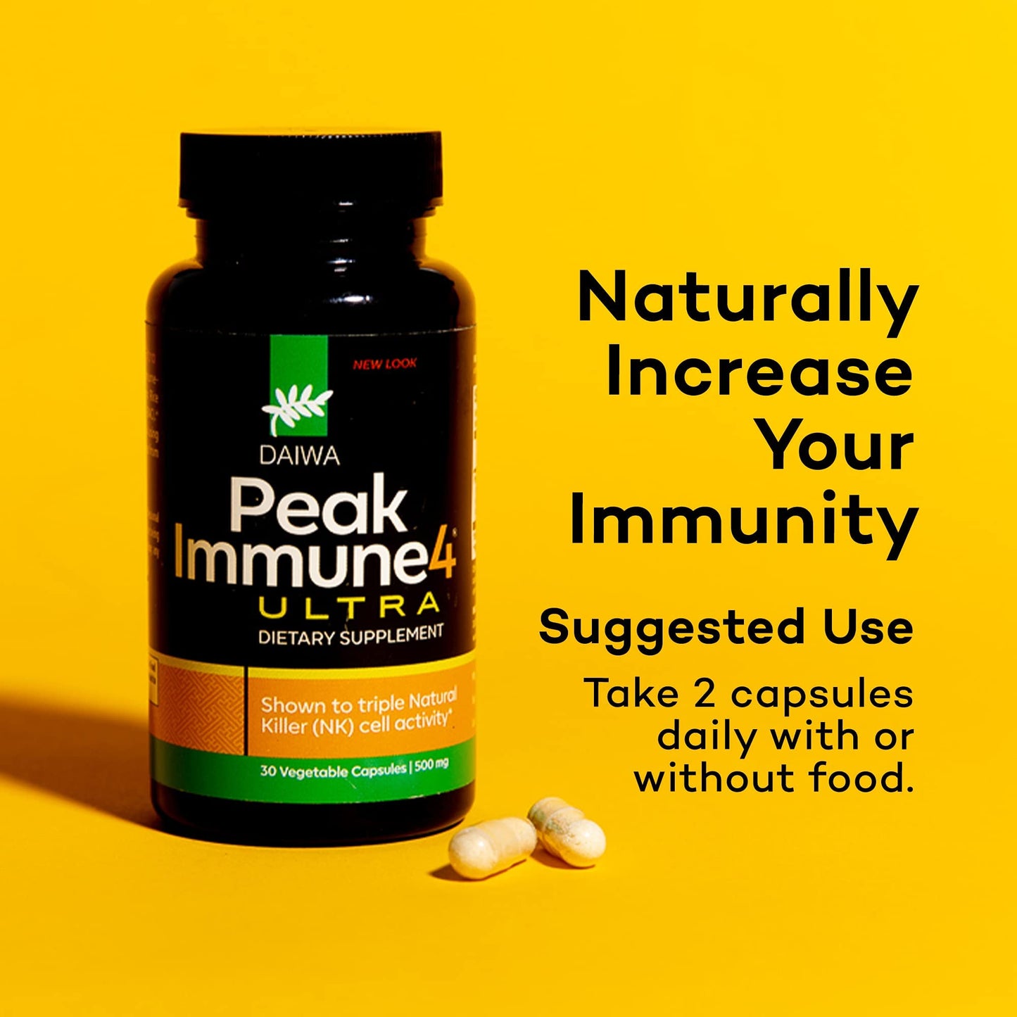Daiwa Health Development PeakImmune4 Natural Immune Support Supplement Capsule 30