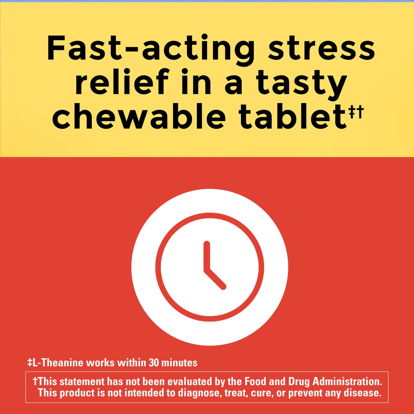 Nature Made L-Theanine Chewable 200mg, 50 Tablets