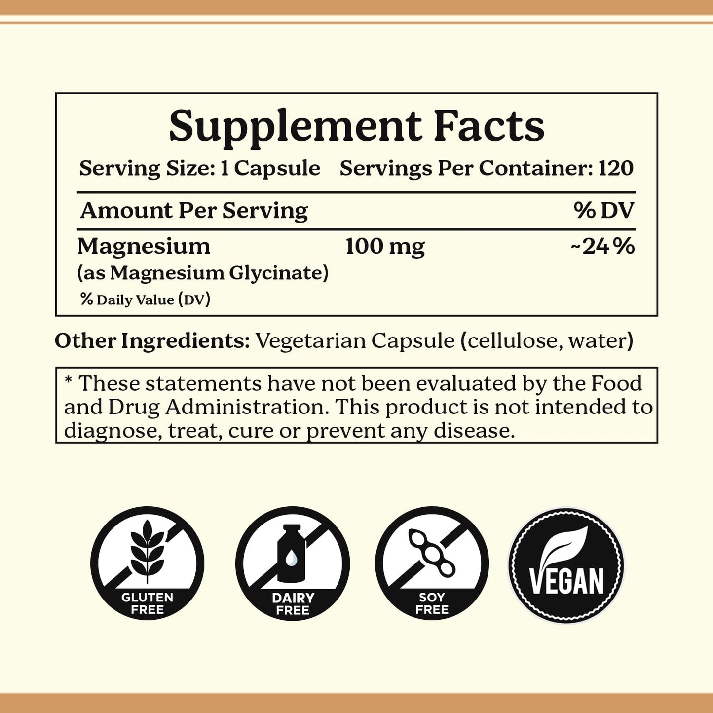 Life & Pursuits Pure Magnesium Glycinate Capsules 240 Count